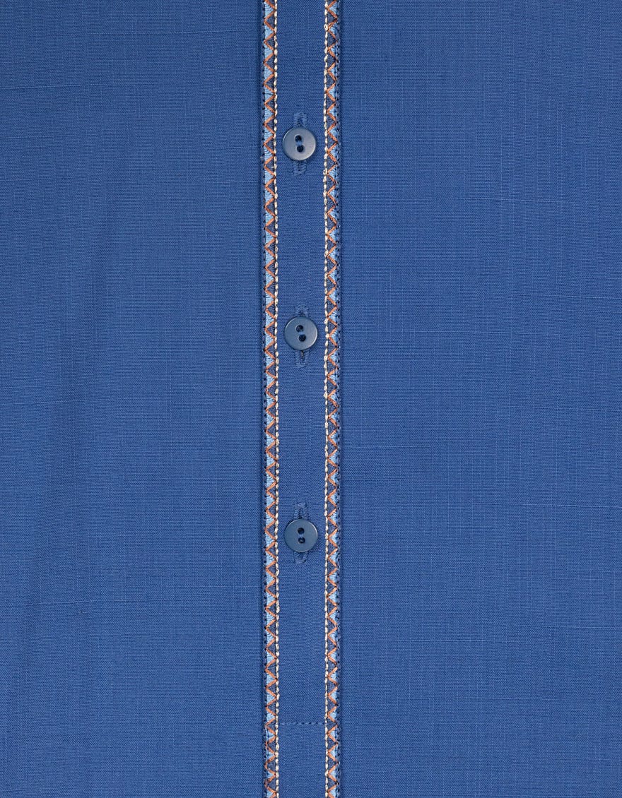 BLUE SEMI-FORMAL KURTA TROUSERS