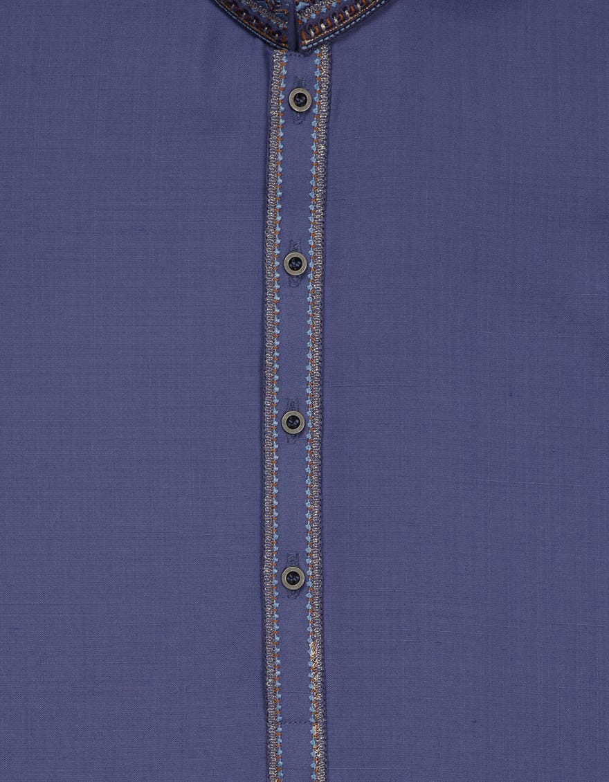 INDIGO SEMI-FORMAL KURTA TROUSERS