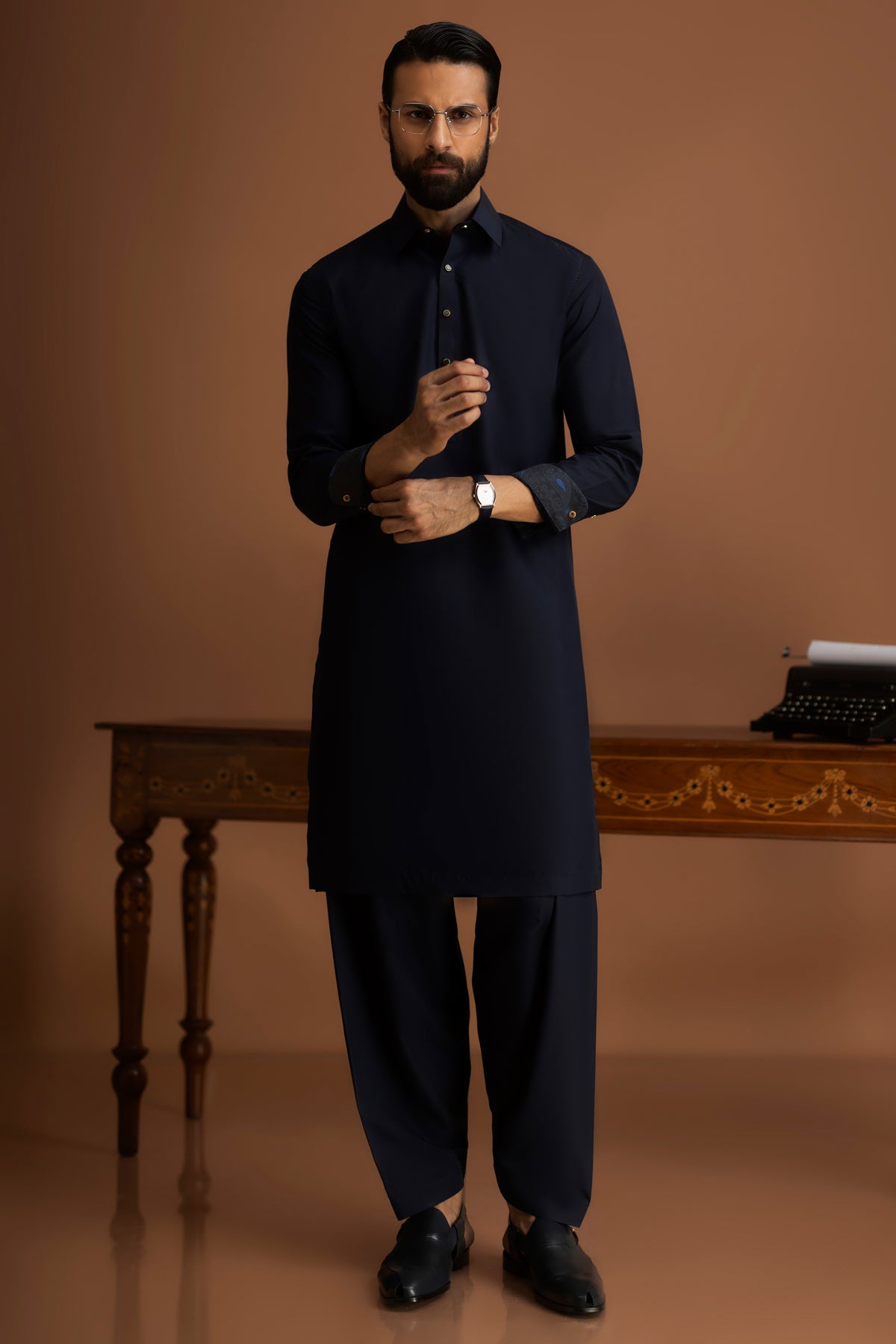 MORELIA - BLUE BLACK EXCLUSIVE KAMEEZ SHALWAR