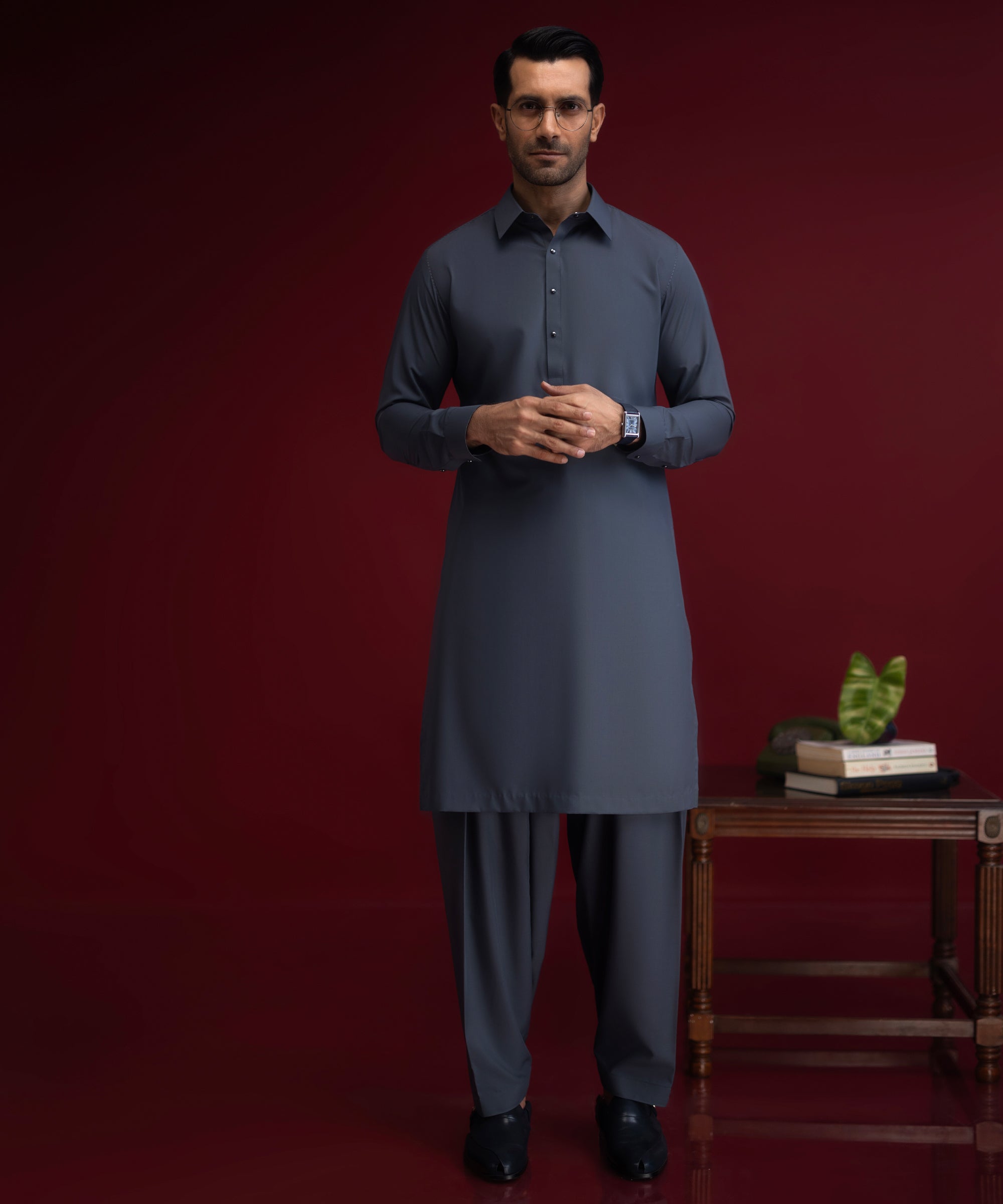 RAUMA - MARLED BLUE EXCLUSIVE KAMEEZ SHALWAR