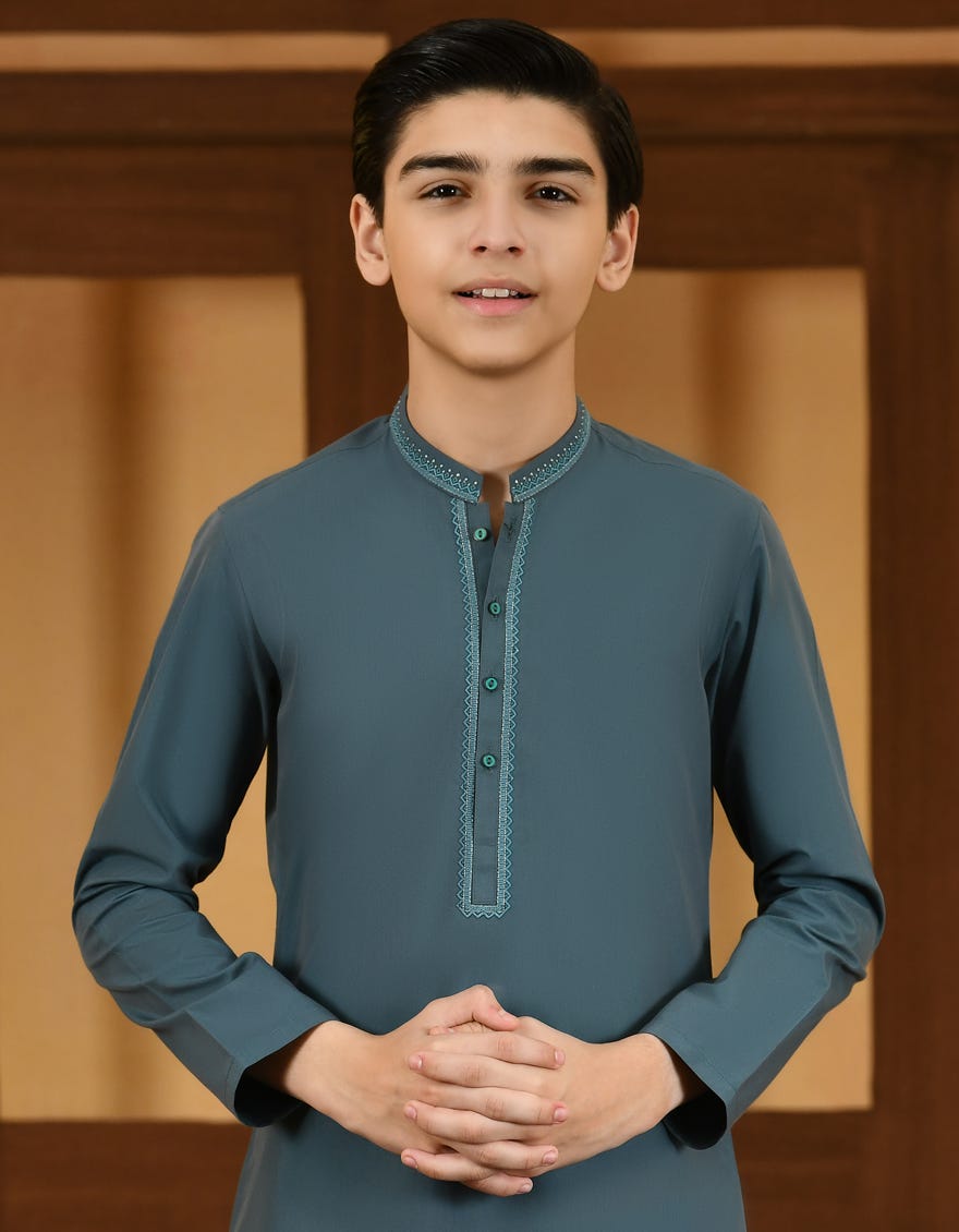 SEA GREEN BLENDED KURTA | JCK-A-41245