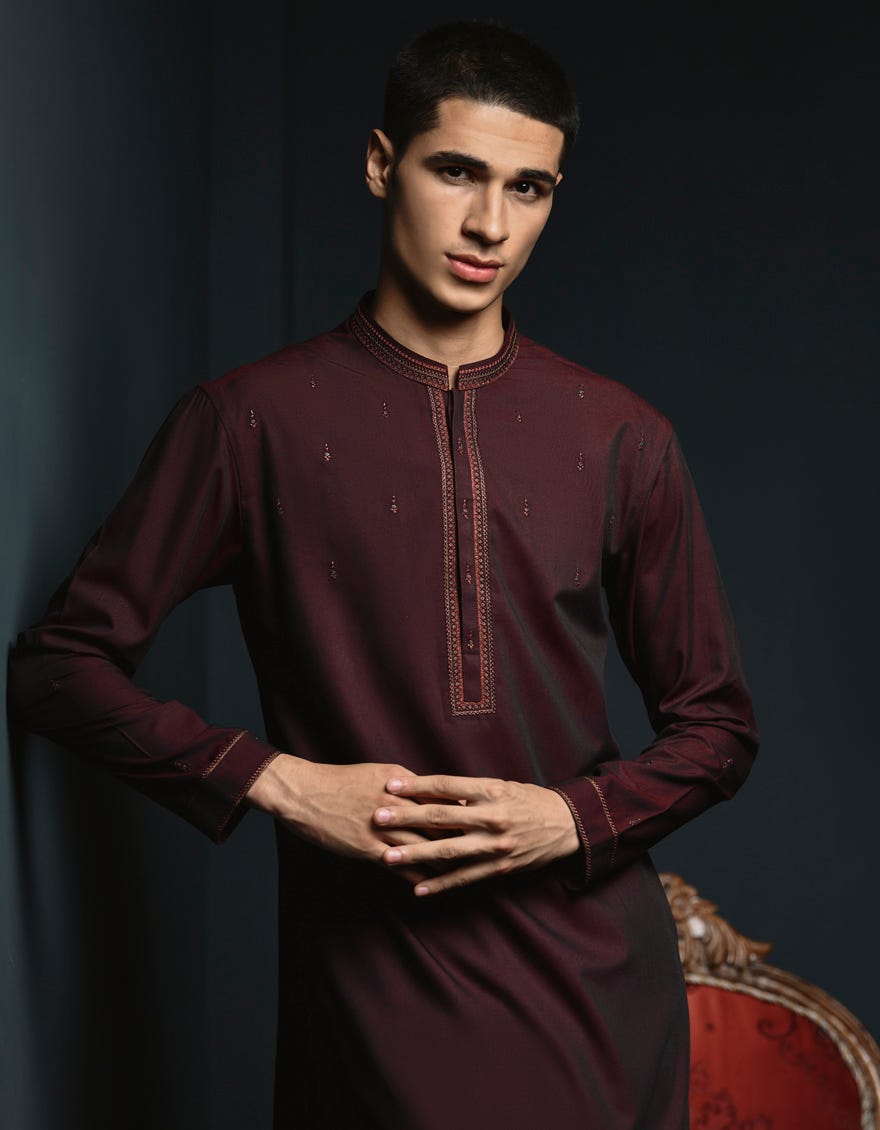 RED FORMAL KURTA | JTK-SP-41247
