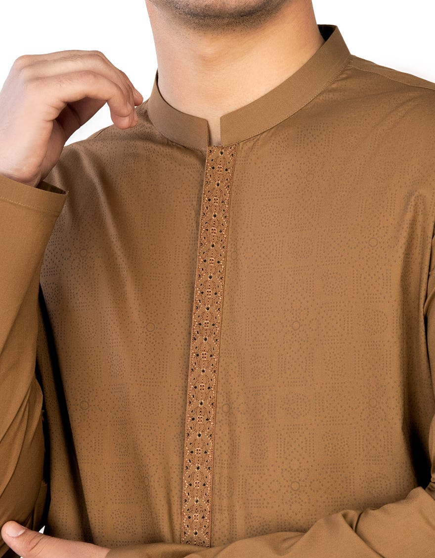 CARAMEL COTTON KAMEEZ SHALWAR | JTKS-S-41251
