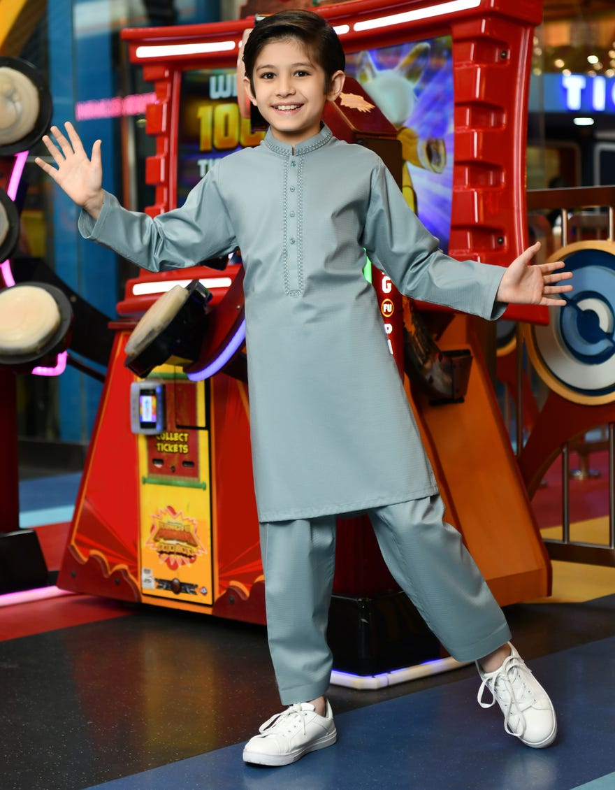 SKY BLUE COTTON KAMEEZ SHALWAR | JCKS-S-41266