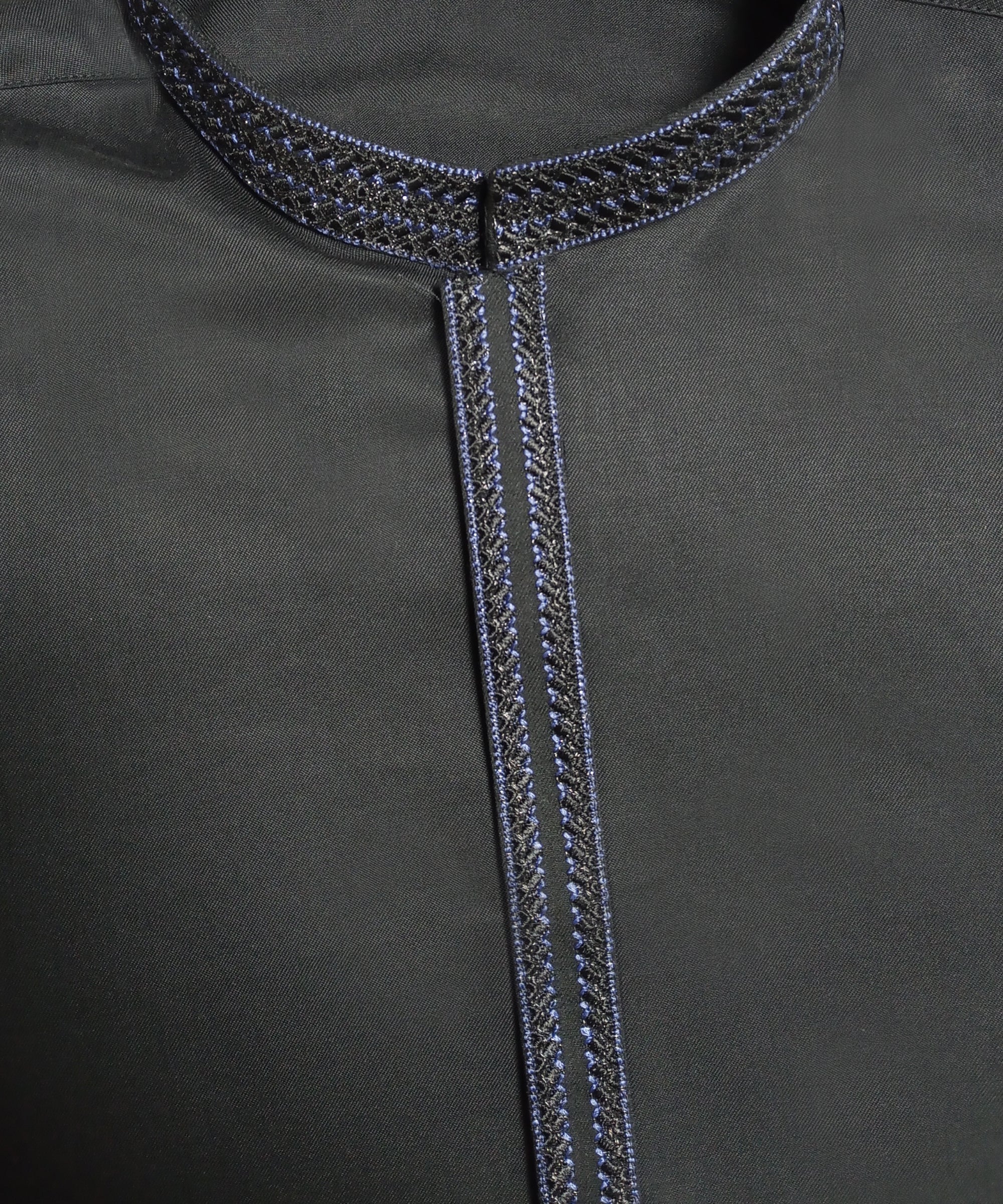 BLACK BLENDED SEMI-FORMAL KURTA