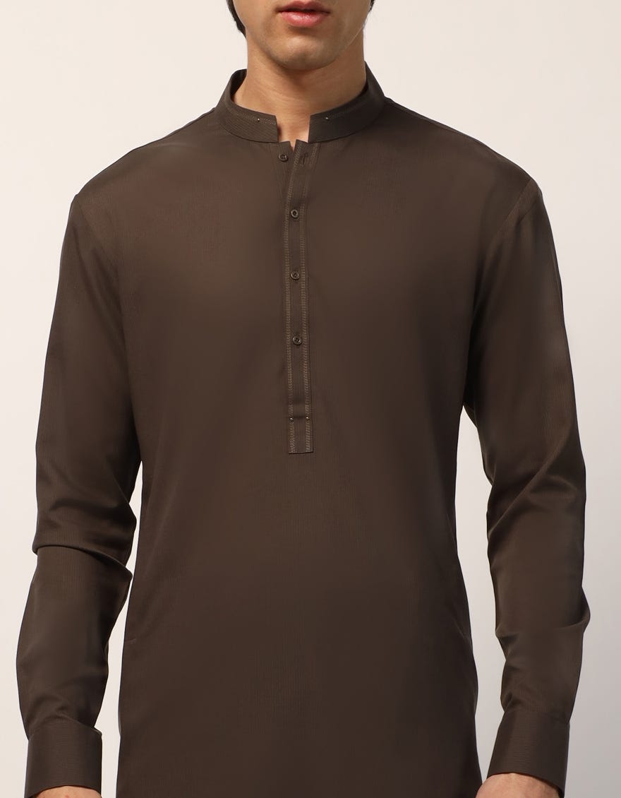 MEHNDI GREEN CASUAL KAMEEZ SHALWAR