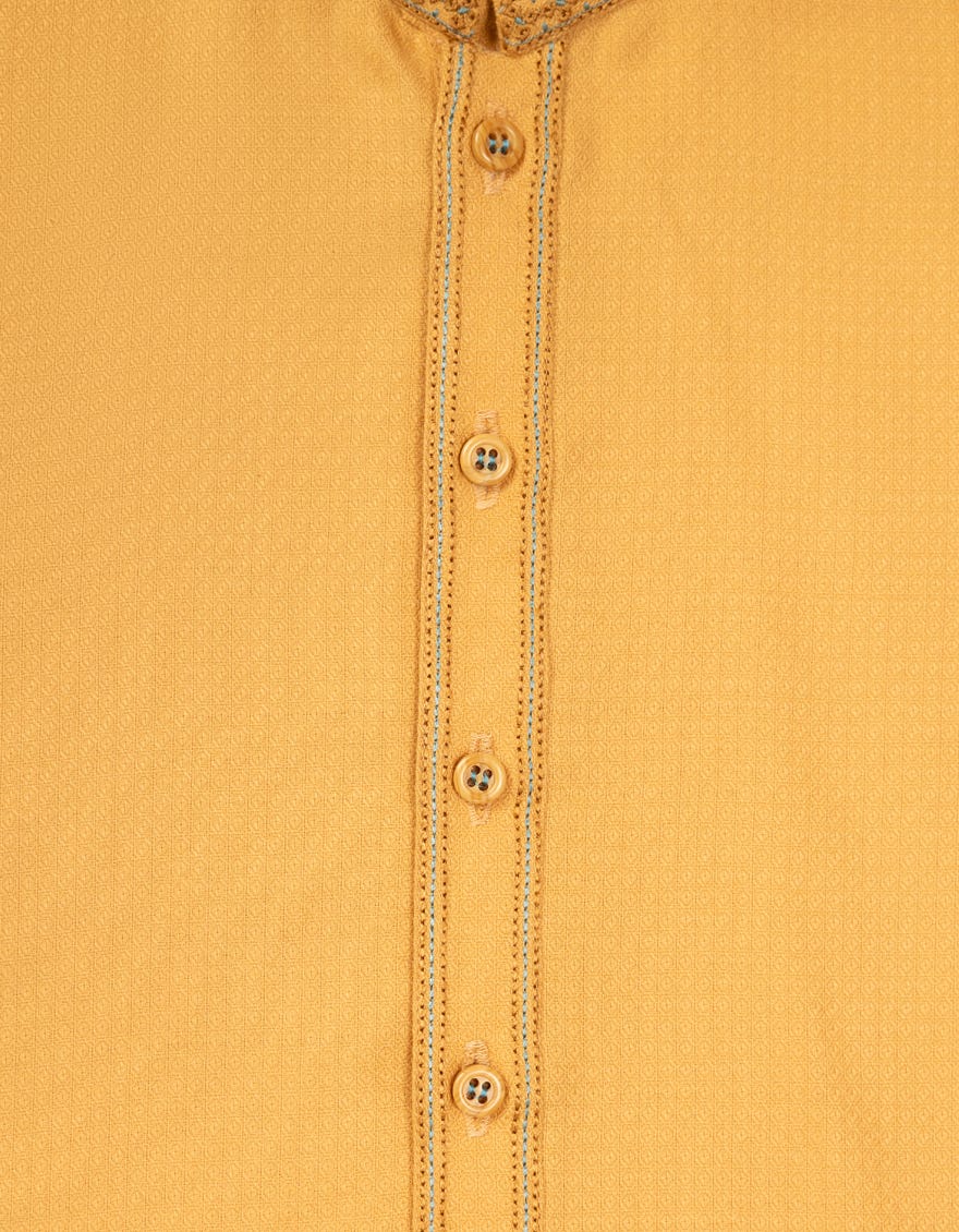 YELLOW SEMI-FORMAL KAMEEZ SHALWAR