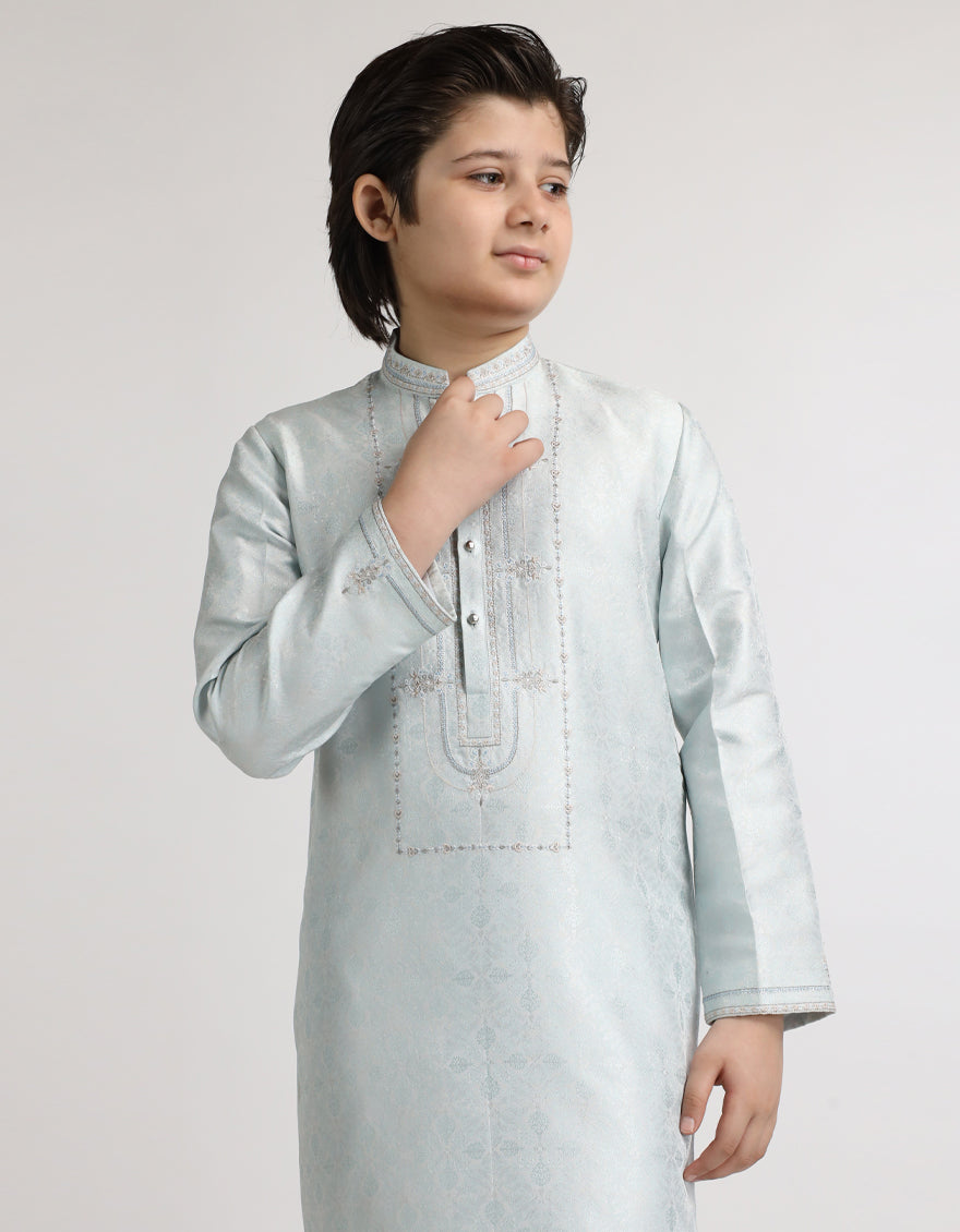 Ice Blue Formal Kurta