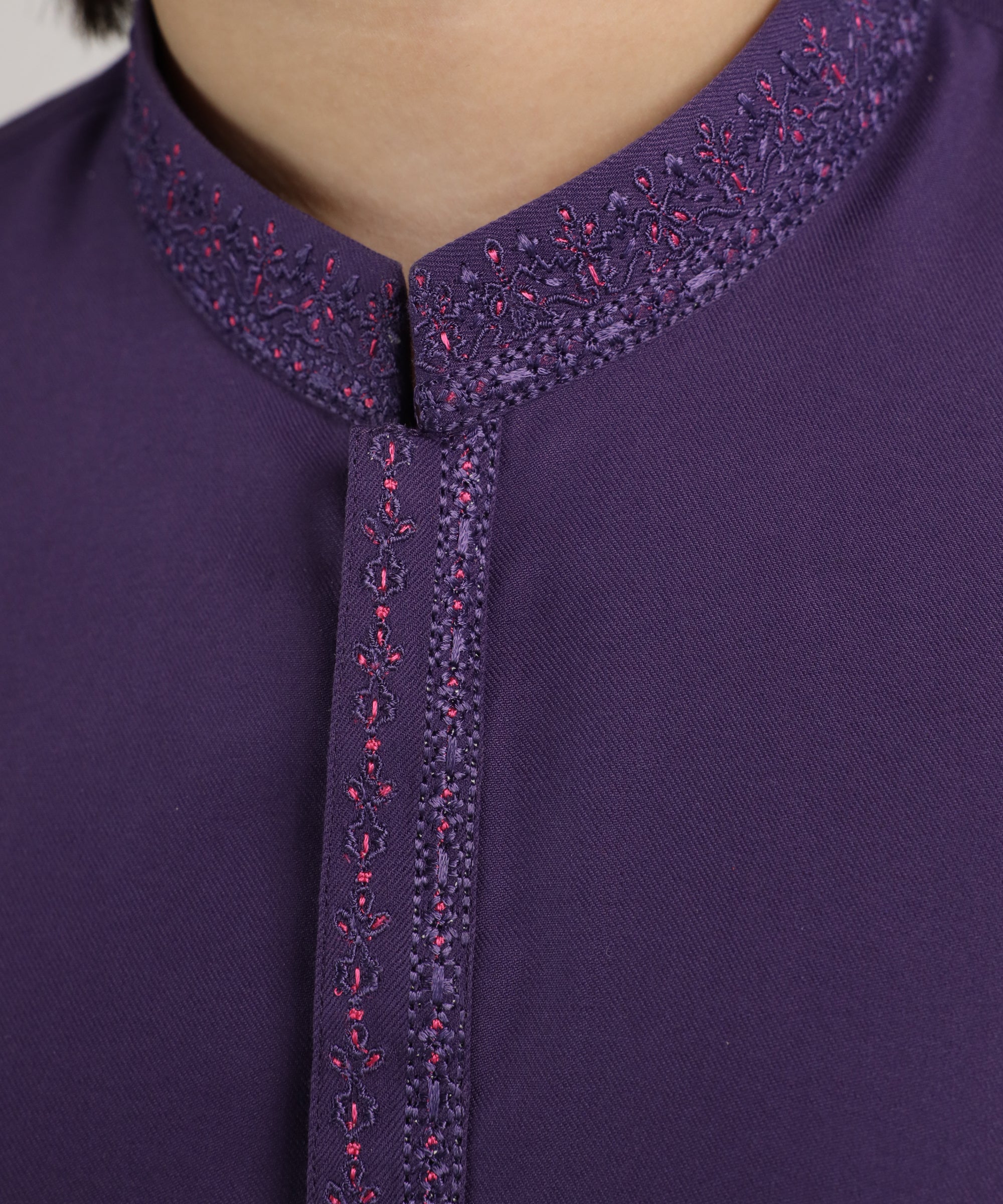 PURPLE CASUAL KURTA TROUSERS
