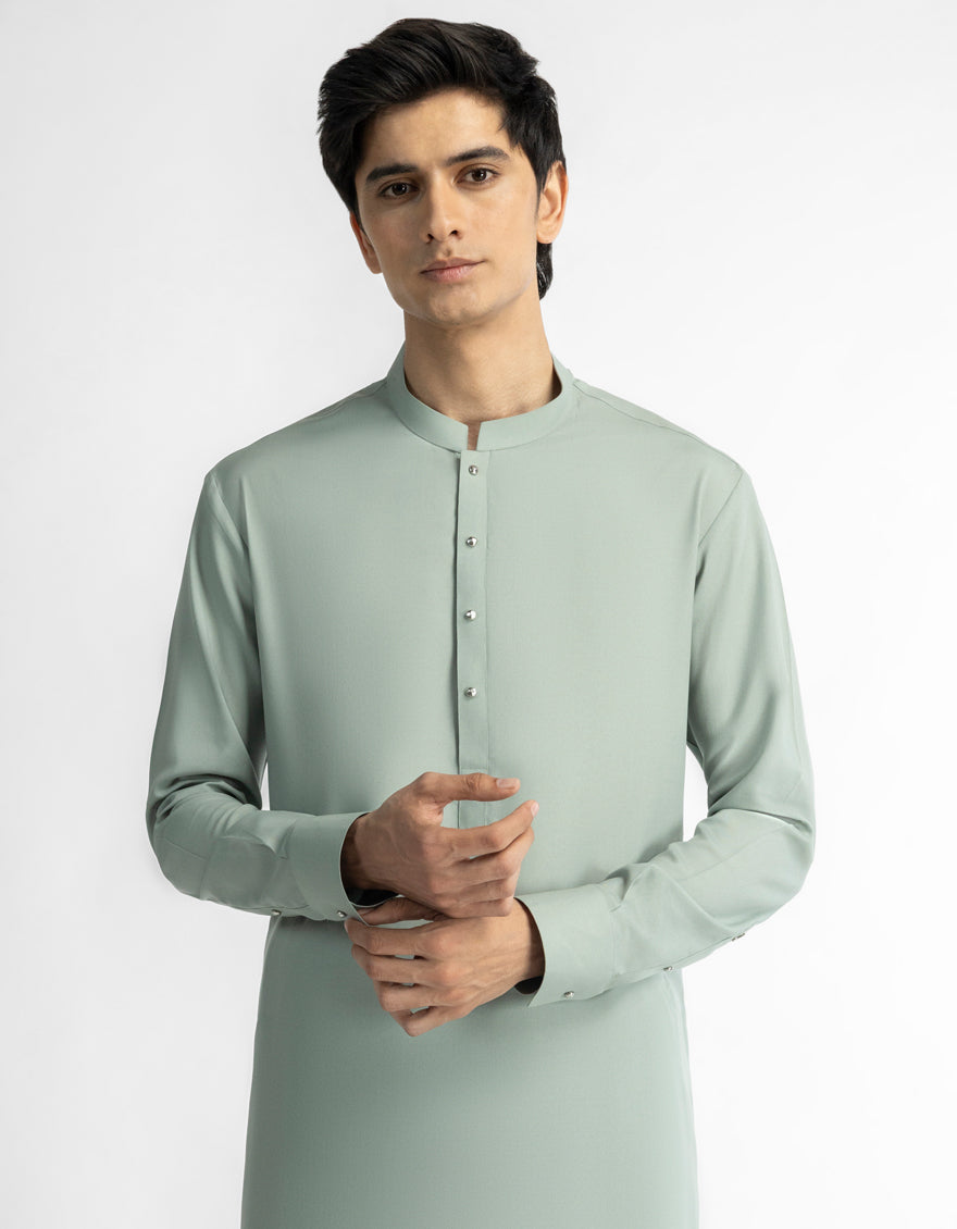 GREEN CASUAL KAMEEZ SHALWAR