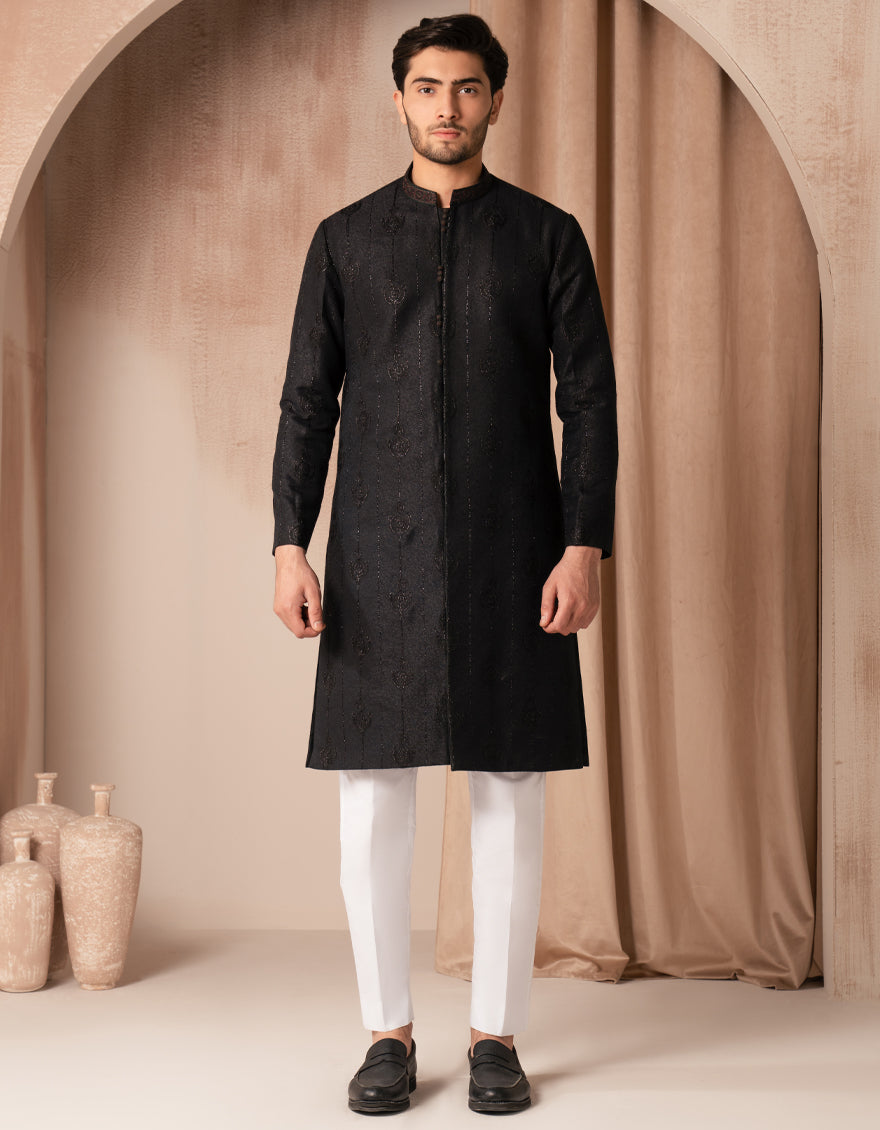 BLACK FORMAL KURTA