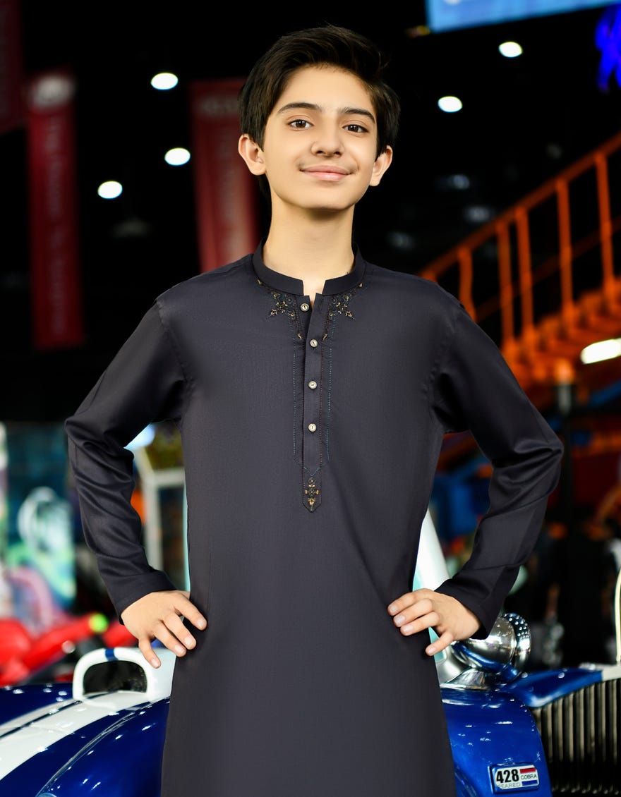 PLUM BLENDED KAMEEZ SHALWAR | JCKS-43275