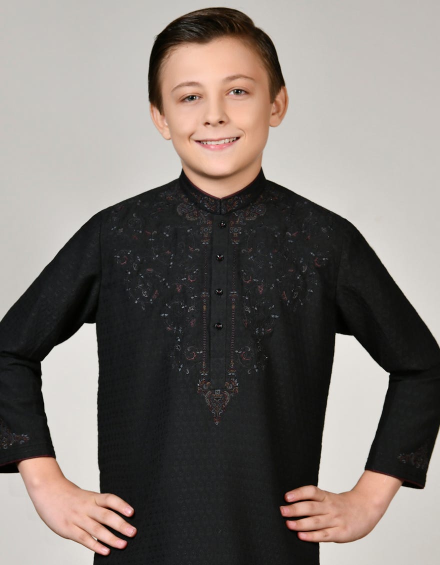 BLACK FORMAL KURTA | JCK-SP-45010
