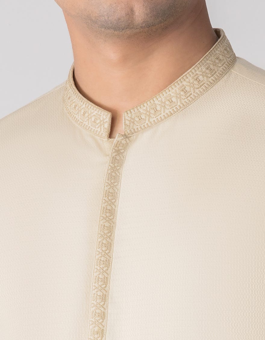 PALE YELLOW COTTON KAMEEZ SHALWAR | JTKS-S-46023
