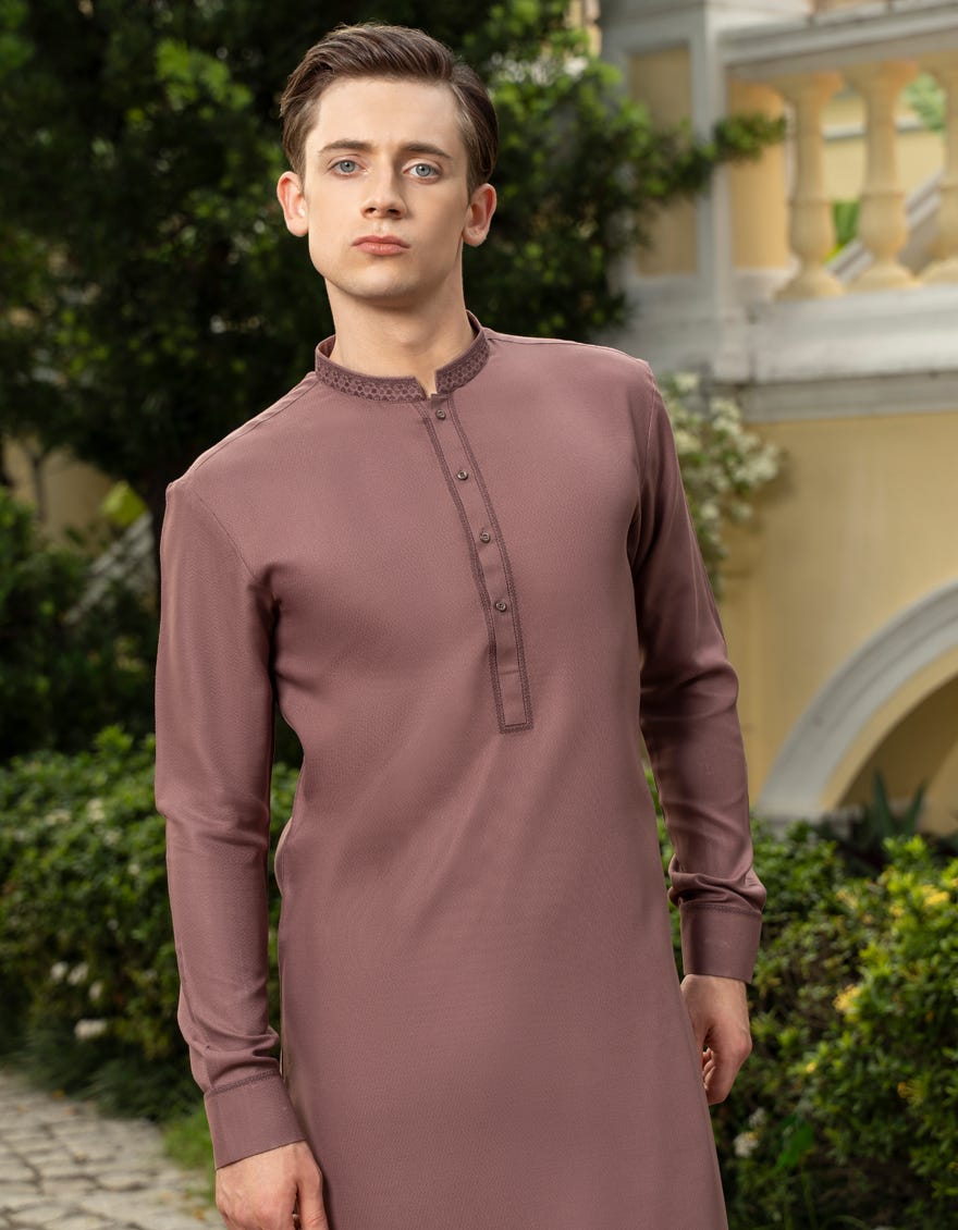 COFFEE BROWN BLENDED KAMEEZ SHALWAR | JTKS-A-46037