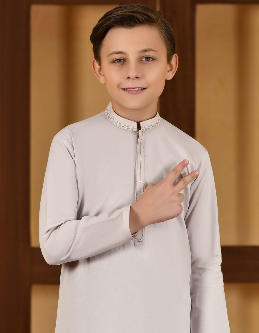 POWDER PINK COTTON KAMEEZ SHALWAR | JCKS-S-46104