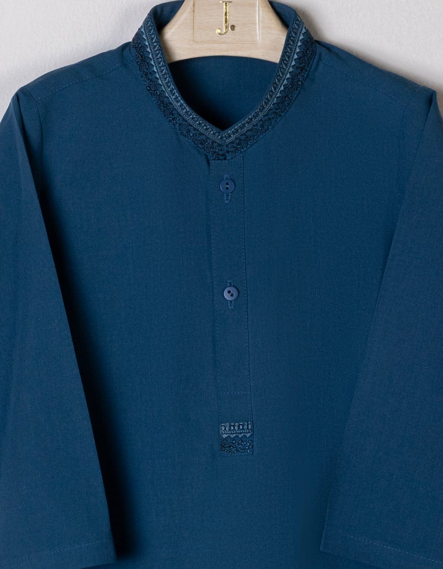 BLUE BLENDED KAMEEZ SHALWAR | JJIKP-S-46126