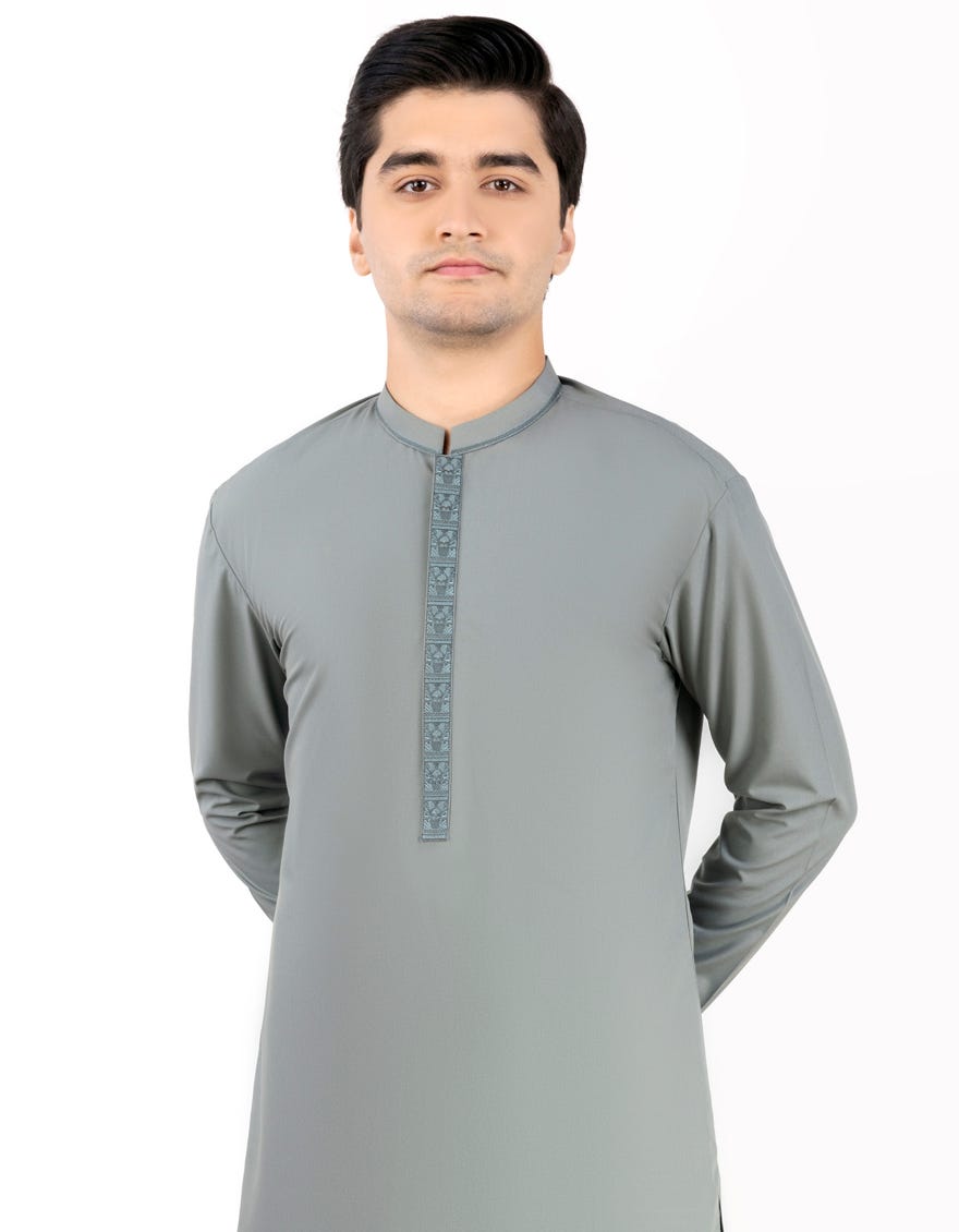 DARK JADE BLENDED KAMEEZ SHALWAR | JTKS-S-46161