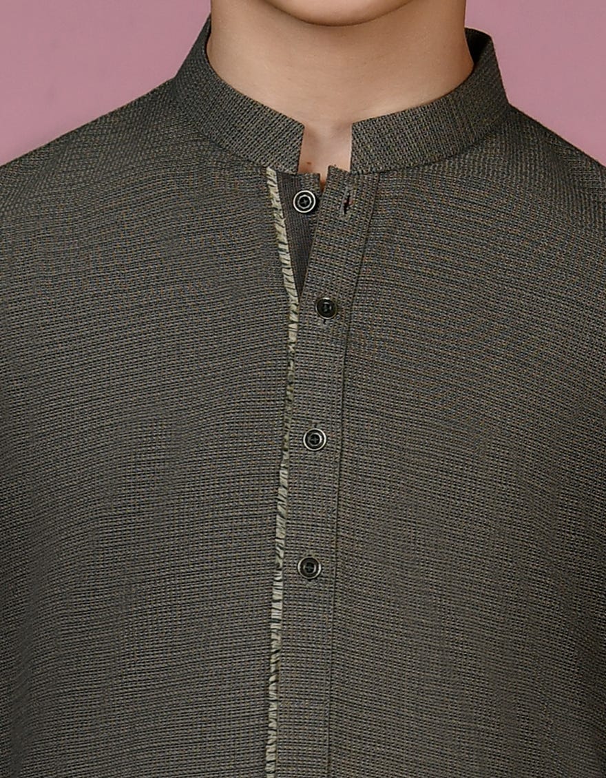 GREEN COTTON KURTA | JCK-W-46224