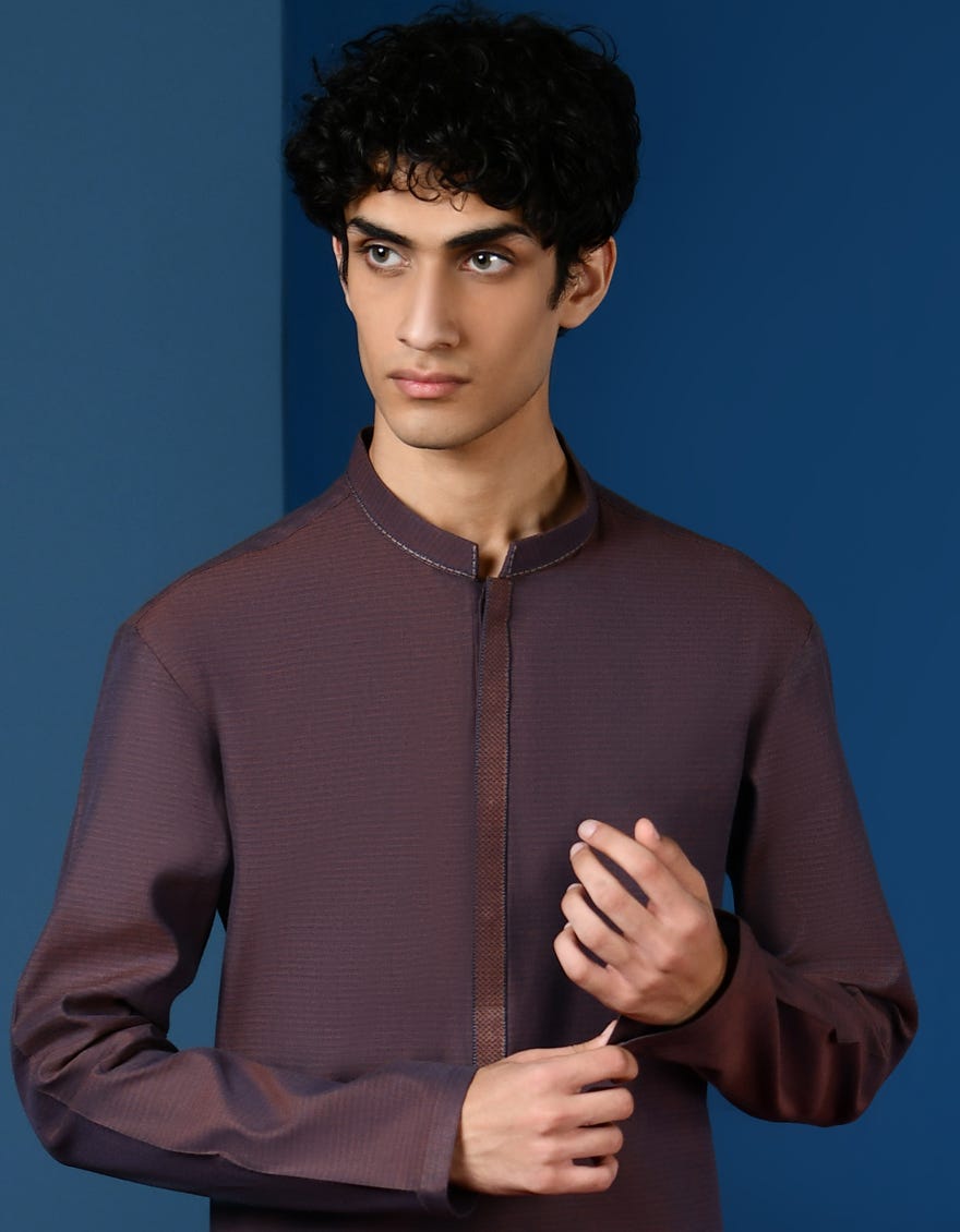 BROWN COTTON KURTA | JTK-A-46232