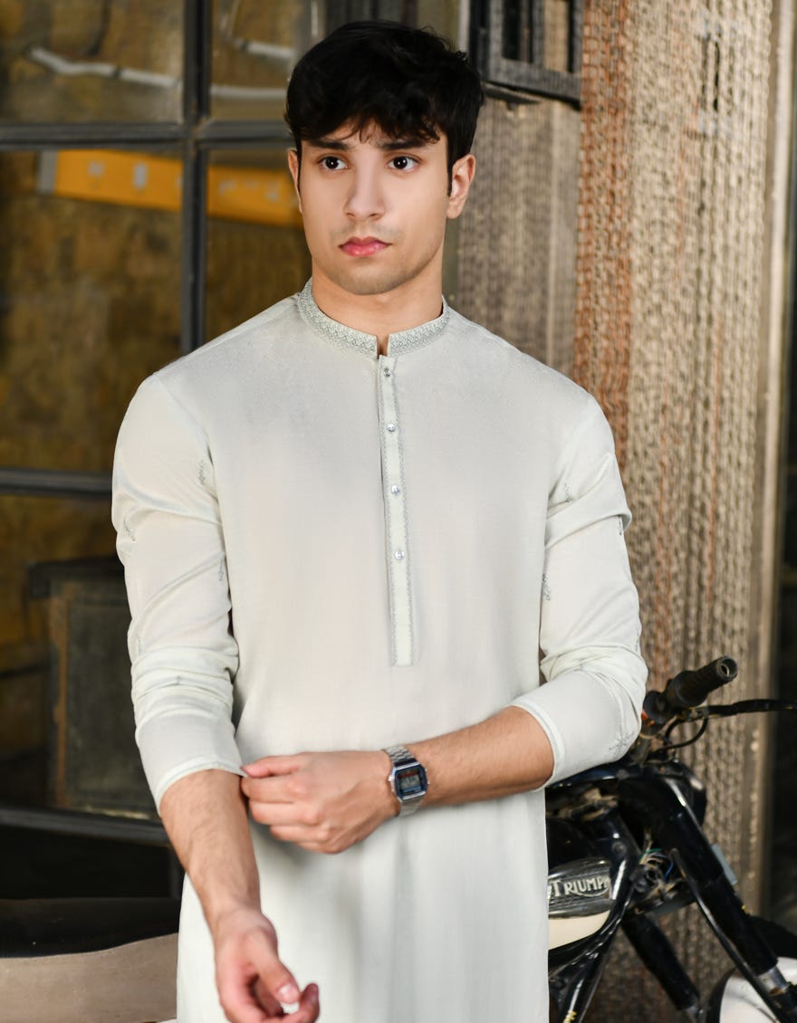 LIGHT GREEN COTTON KURTA | JTK-S-46240