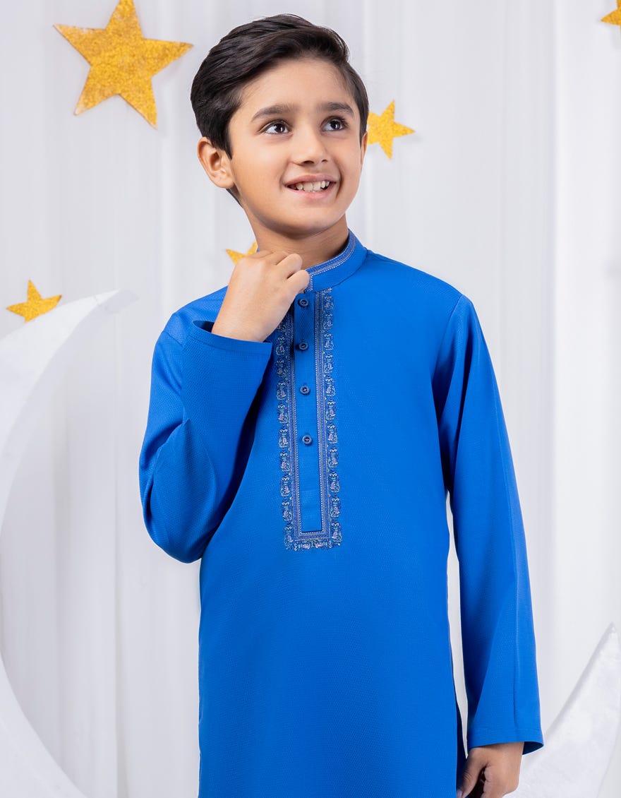 ROYAL BLUE KAMEEZ SHALWAR | JCKS-S-46314