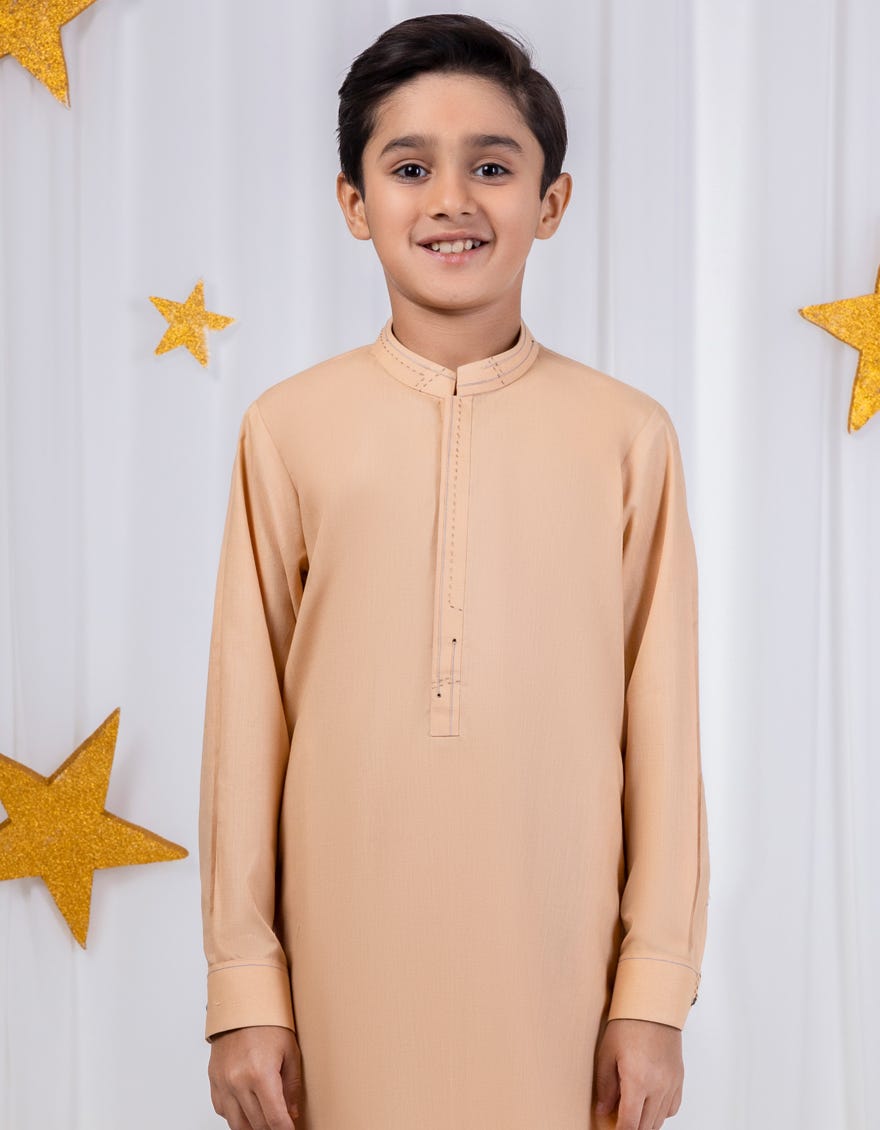 SAND BLENDED KAMEEZ SHALWAR | JCKS-A-46324