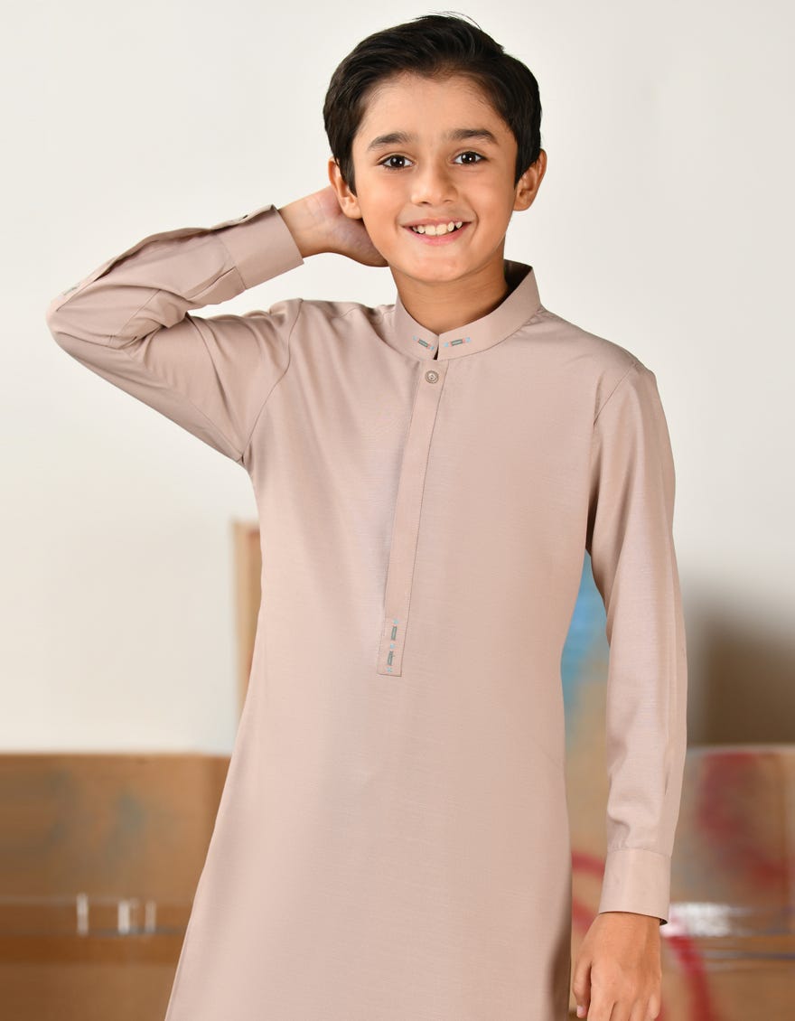 TEA PINK BLENDED KAMEEZ SHALWAR | JCKS-A-46413