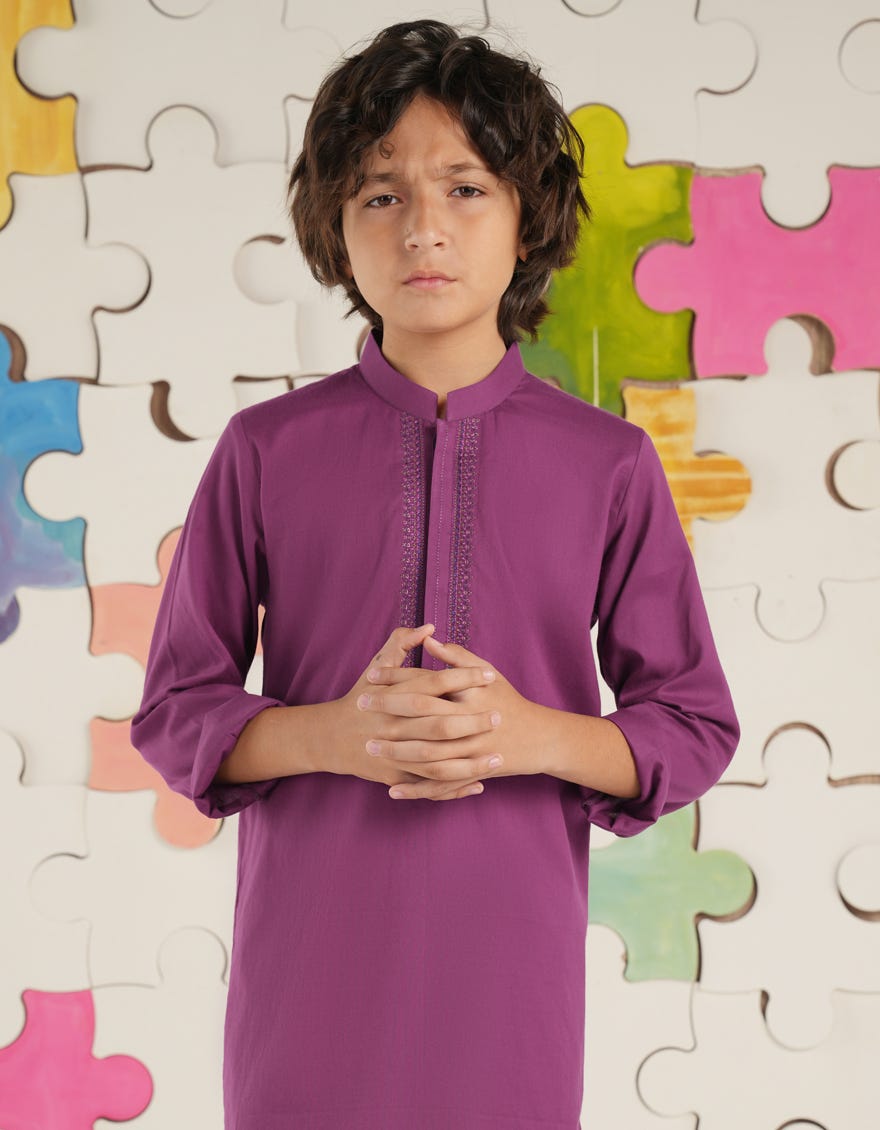 MAGENTA COTTON KURTA | JCK-A-46471
