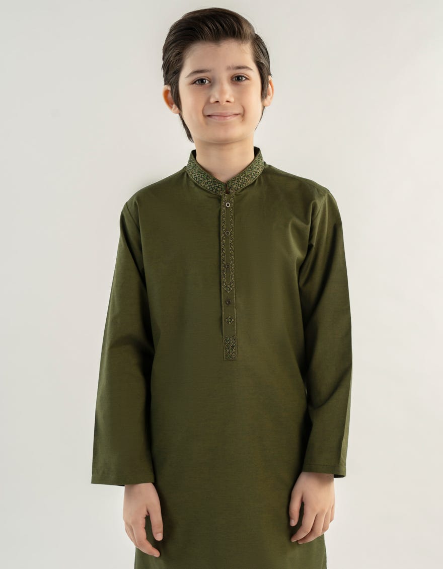 GREEN BLENDED KURTA | JCK-A-46512
