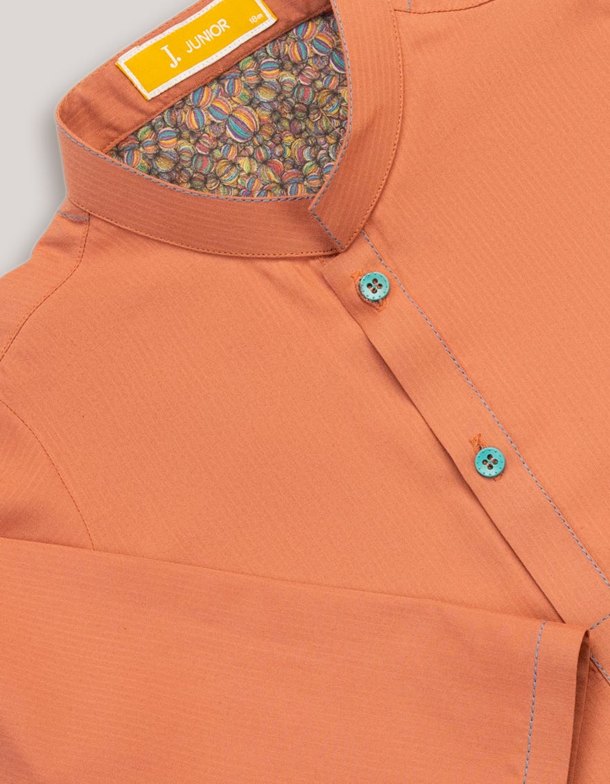 RUST BLENDED KAMEEZ SHALWAR | JJIKS-A-46547
