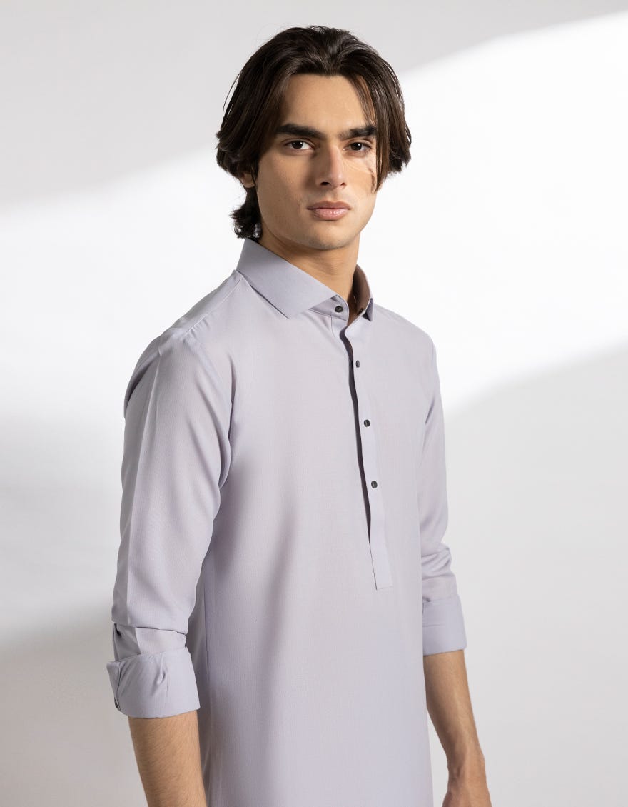 LAVENDER BLENDED KAMEEZ SHALWAR