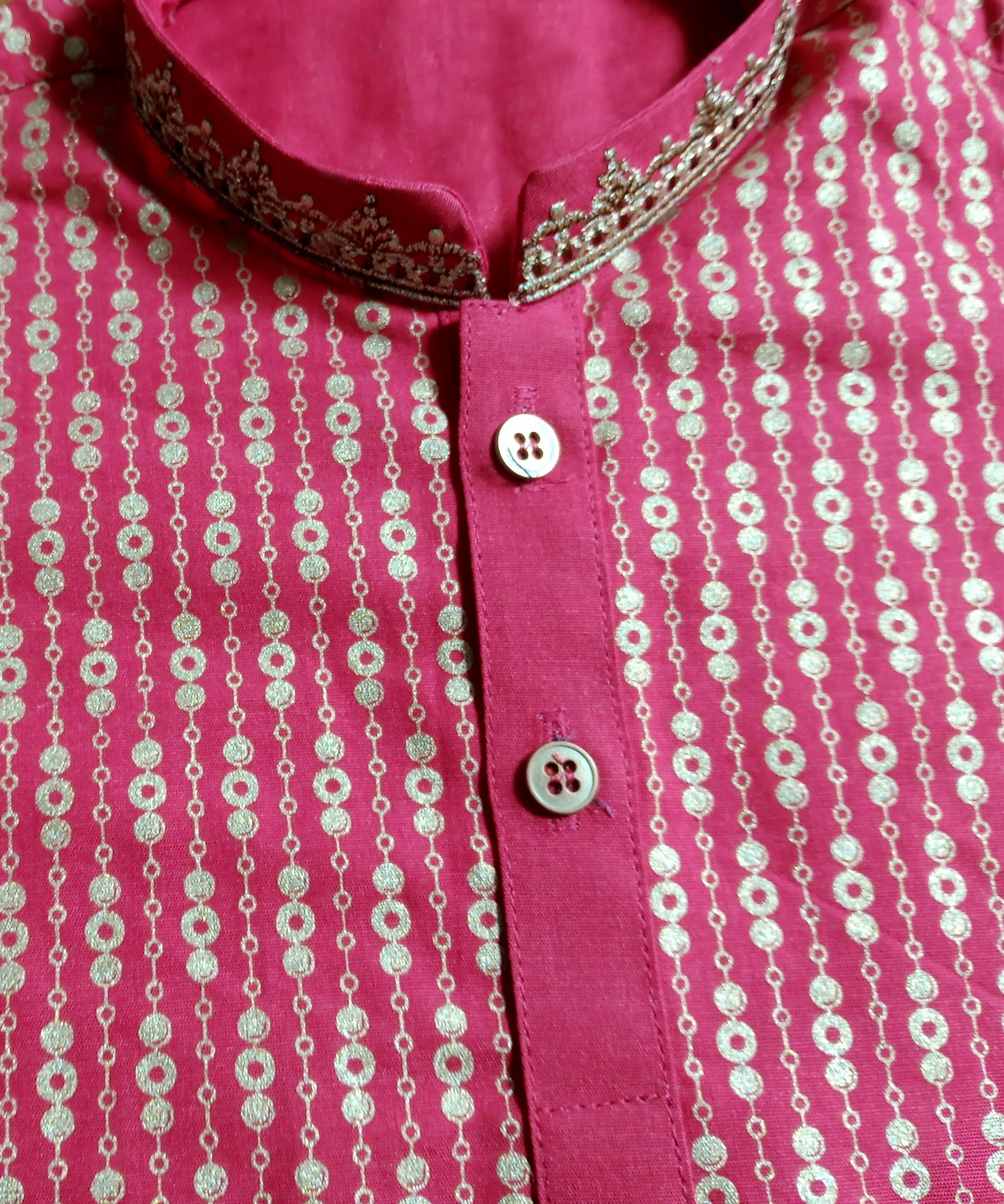 RED COTTON KAMEEZ SHALWAR