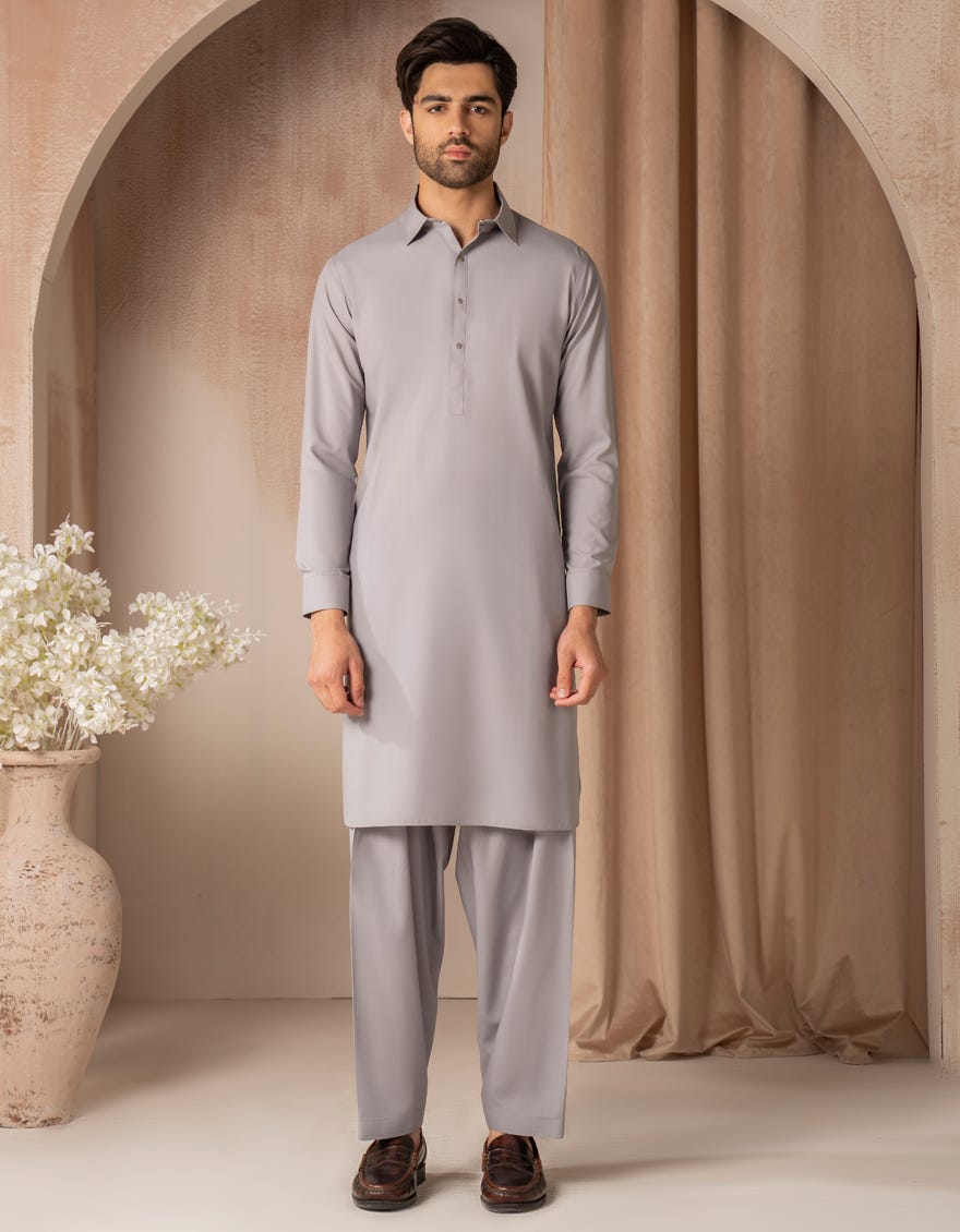 LILAC BLENDED CASUAL KAMEEZ SHALWAR