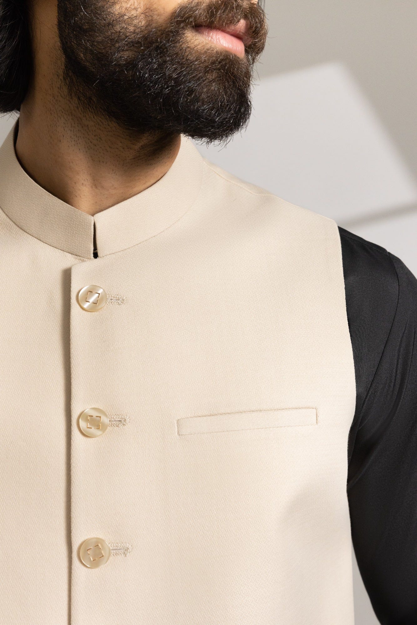 SAND BLENDED WAISTCOAT
