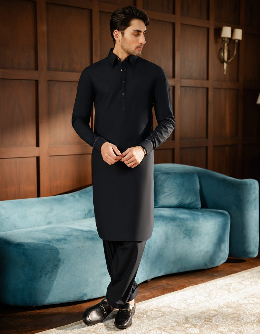 BLACK EXCLUSIVE KAMEEZ SHALWAR