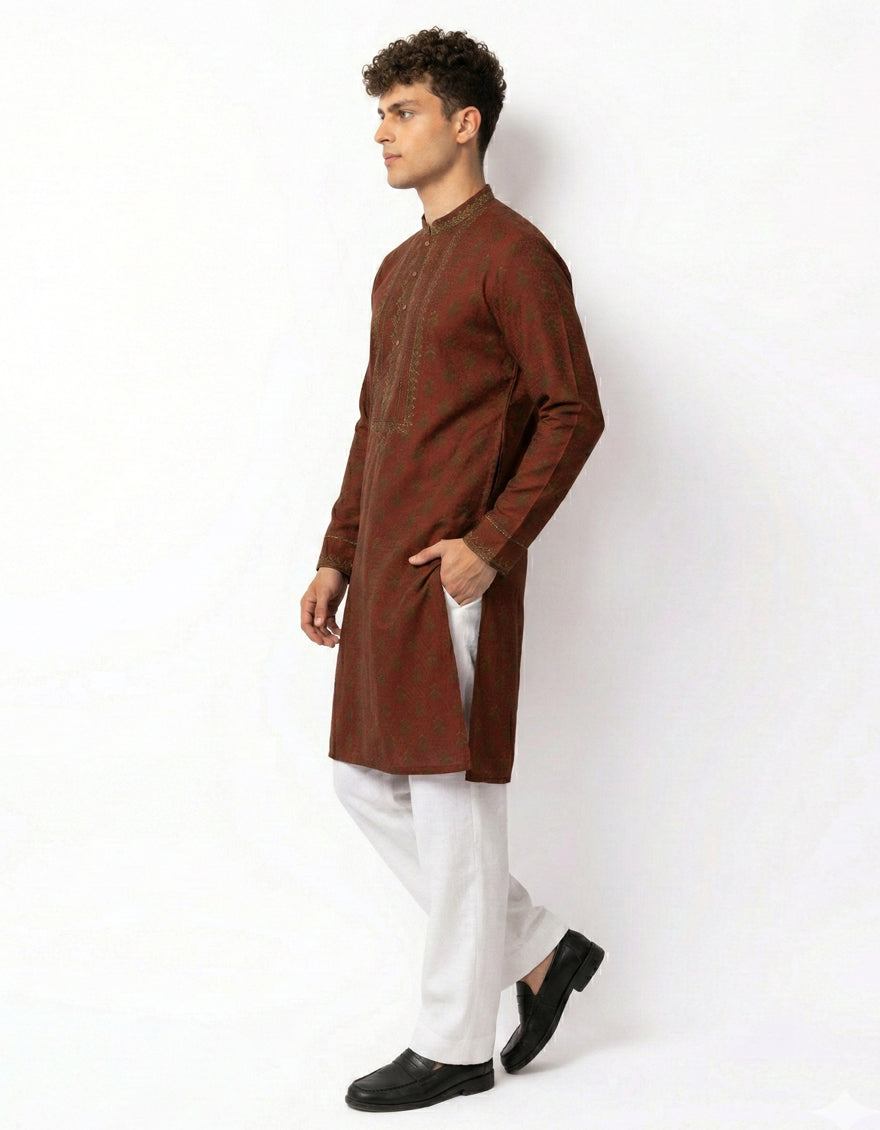 RED FORMAL KURTA