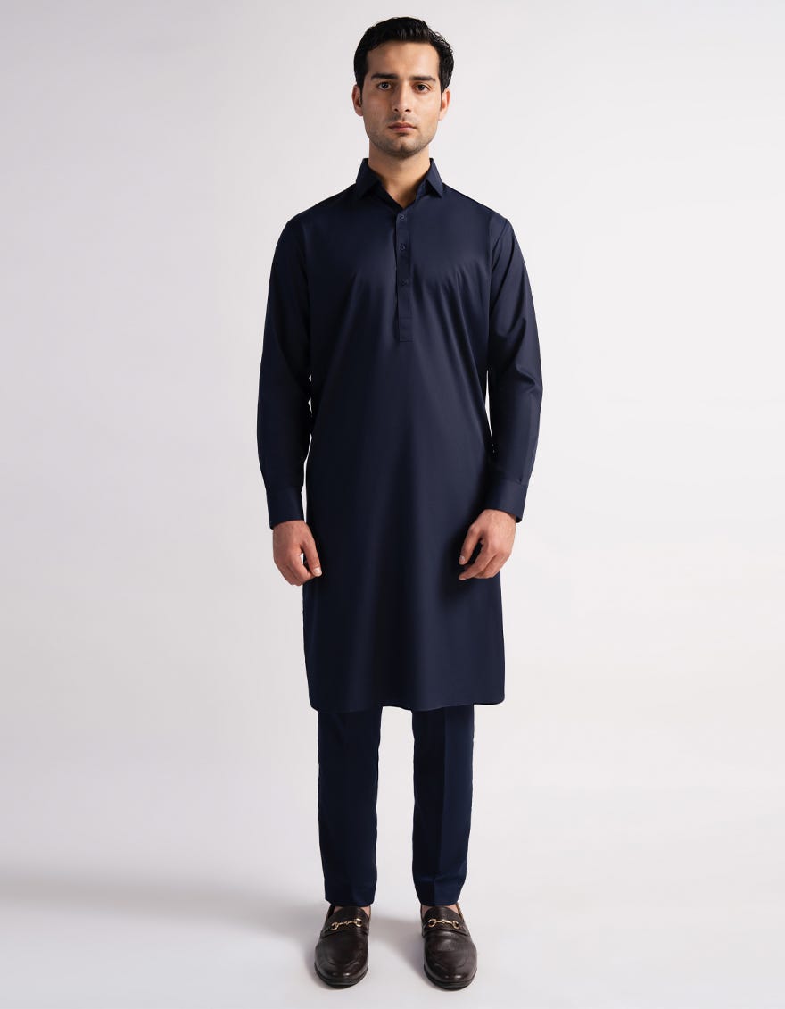 NAVY BLUE KURTA TROUSERS