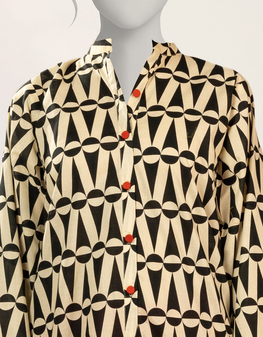 BEIGE PRINTED LIMINAL 2PC STITCHED