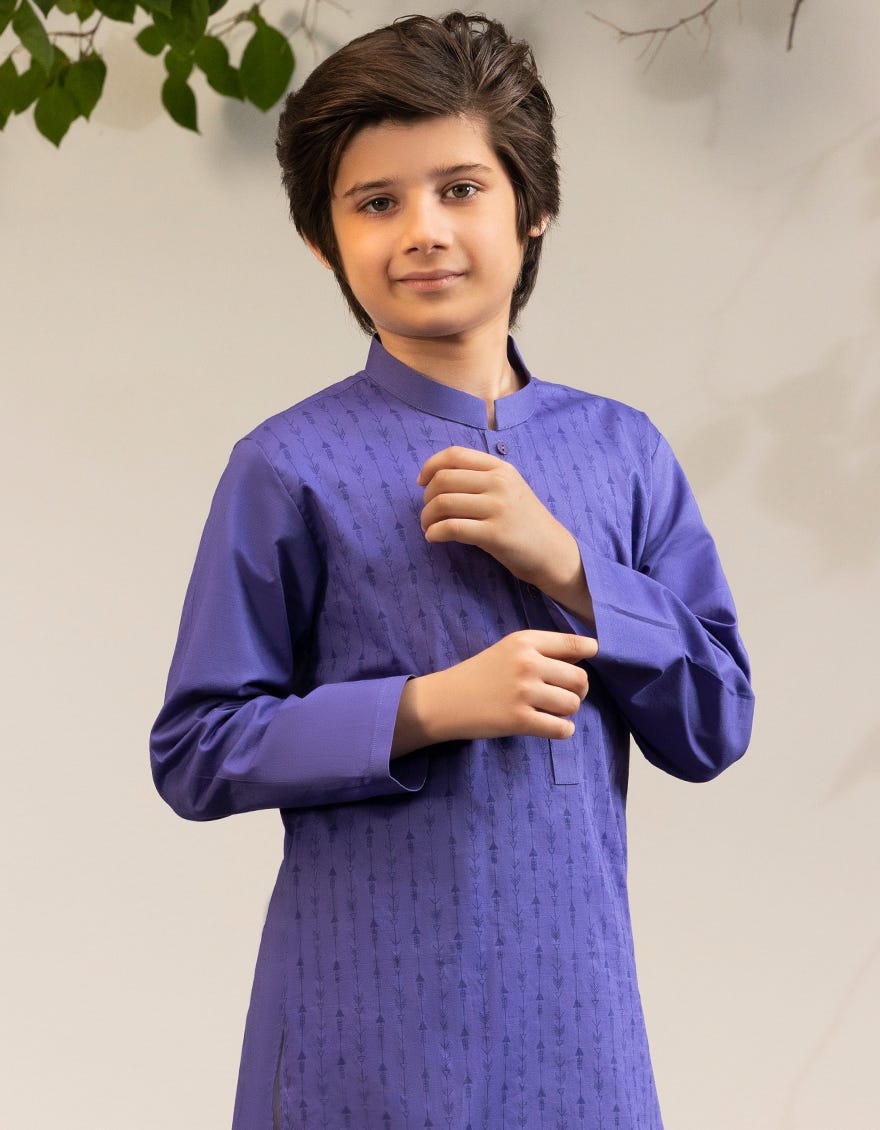INK BLUE COTTON KURTA | JCK-A-50021