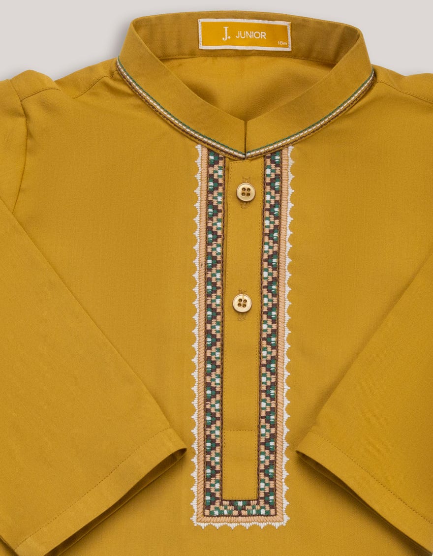 MUSTARD BLENDED KAMEEZ SHALWAR