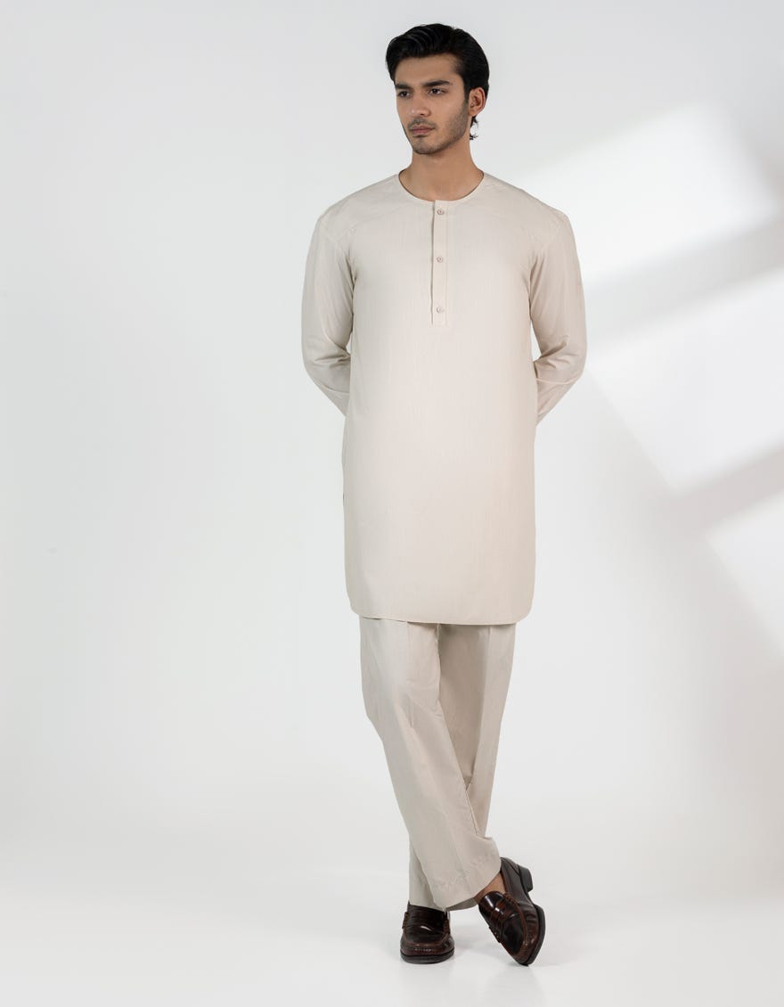 FAWN BLENDED CASUAL KAMEEZ SHALWAR