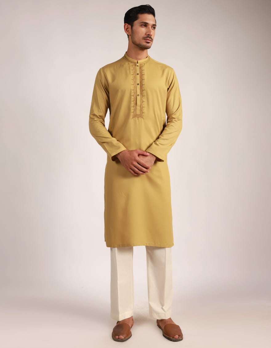 MUSTARD FORMAL KURTA