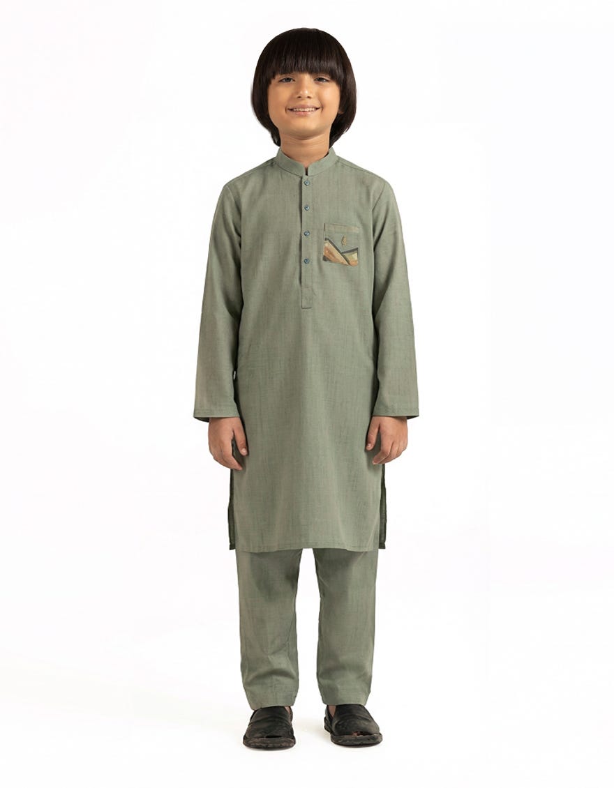 JADE GREEN CASUAL KURTA TROUSER