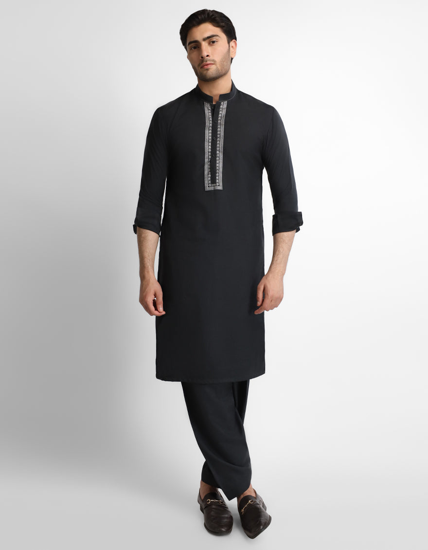 BLACK FORMAL KAMEEZ SHALWAR