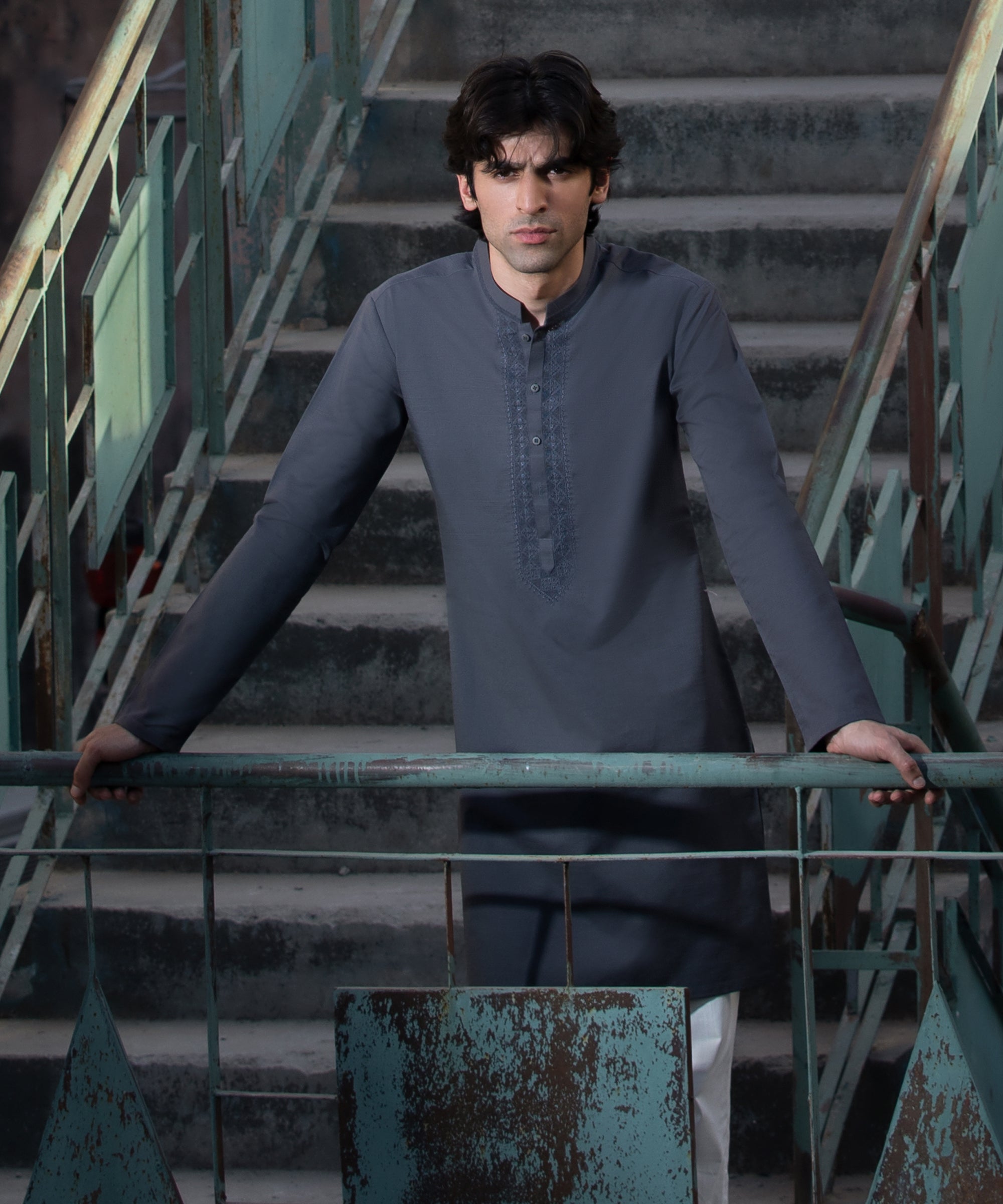 PEARL WHITE FORMAL KURTA TROUSERS