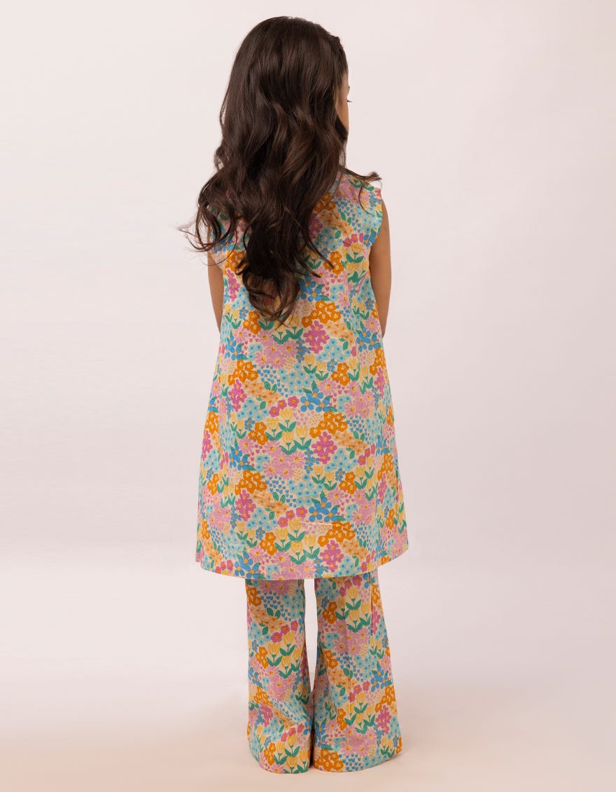 MULTICOLOR LAWN PRINTED 2PC STITCHED