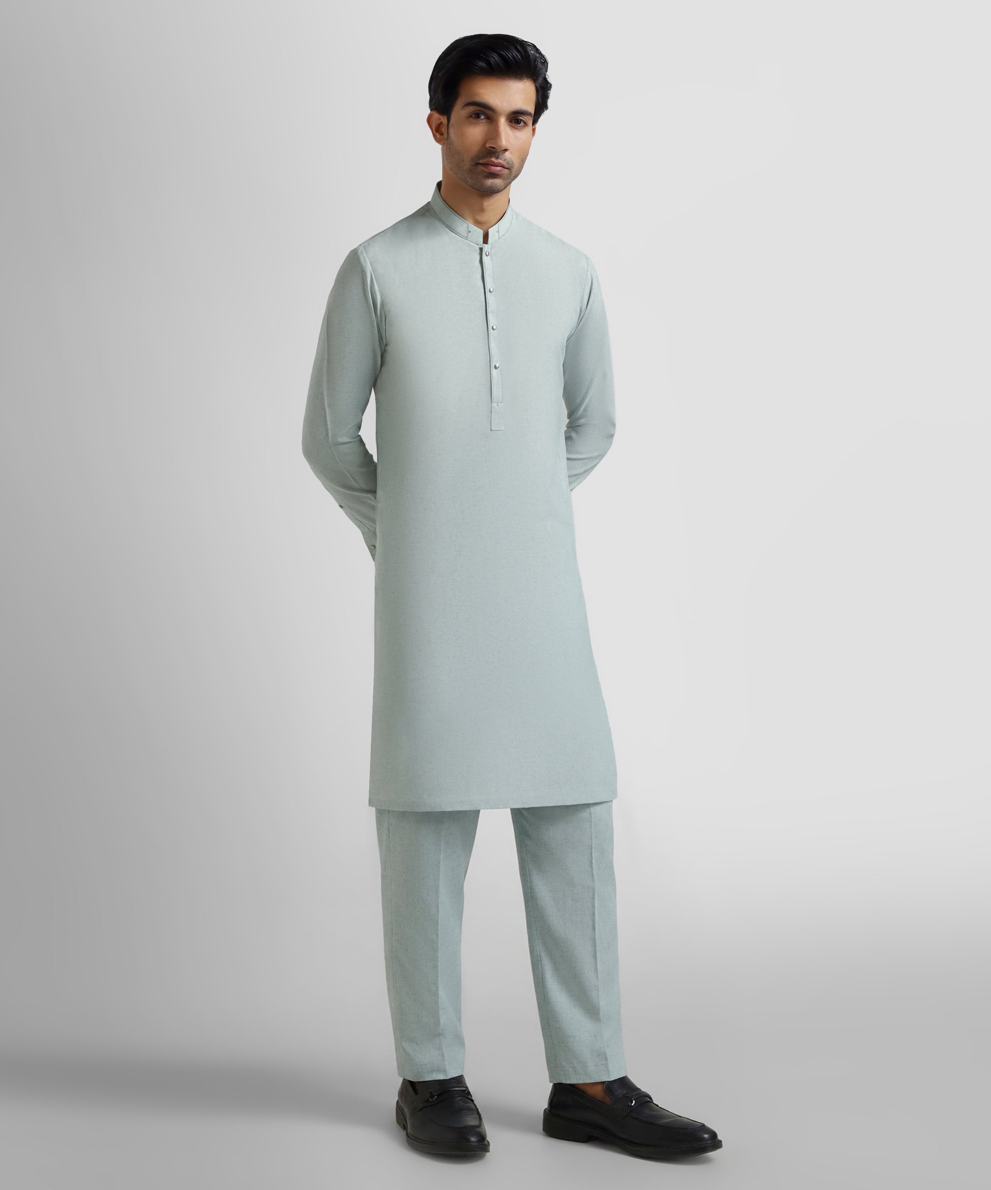LIGHT GREEN CASUAL KURTA TROUSERS