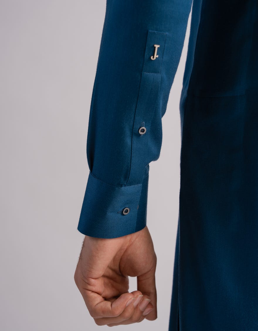 TEAL SEMI-FORMAL KURTA TROUSERS