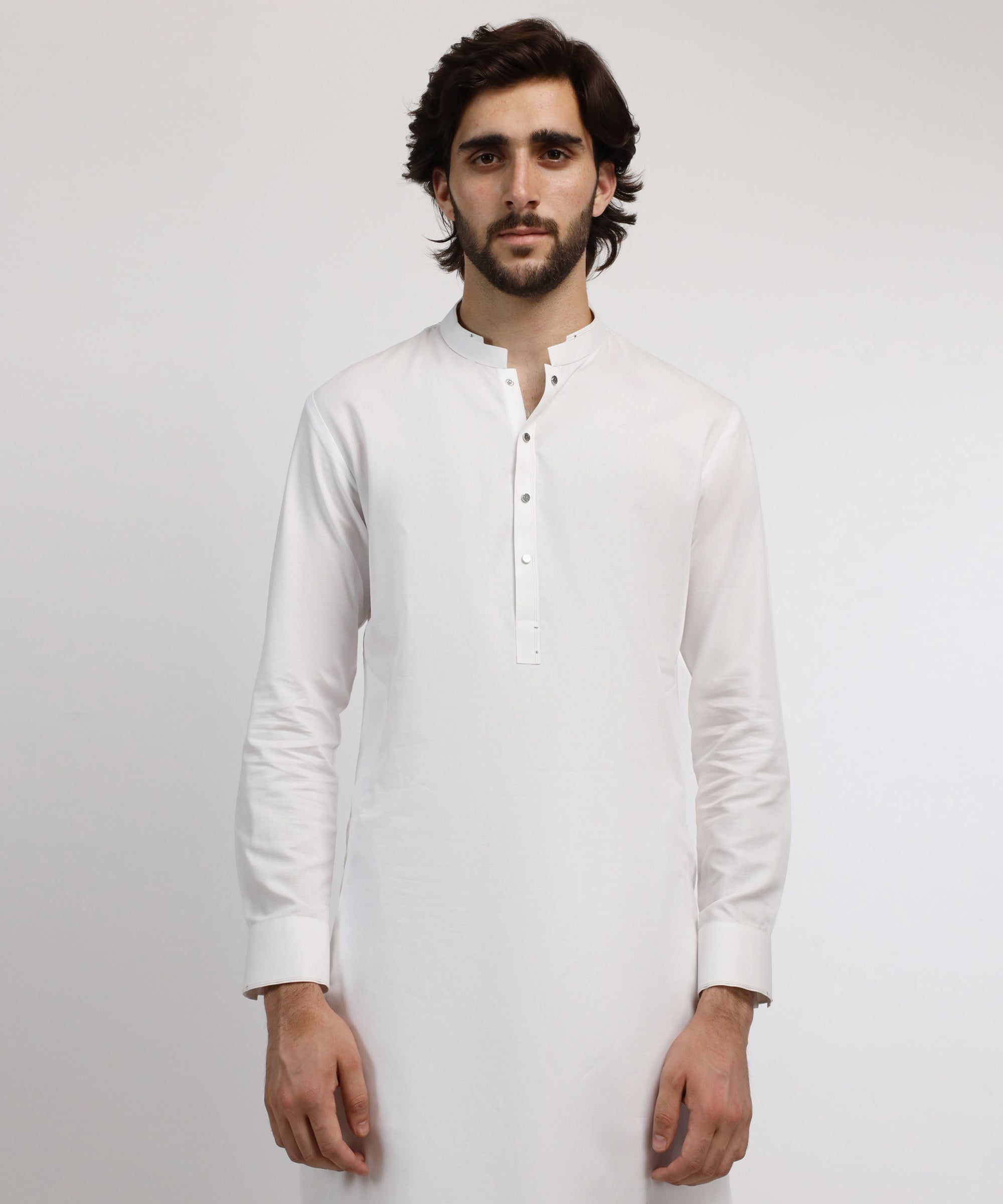 WHITE CASUAL KURTA TROUSERS